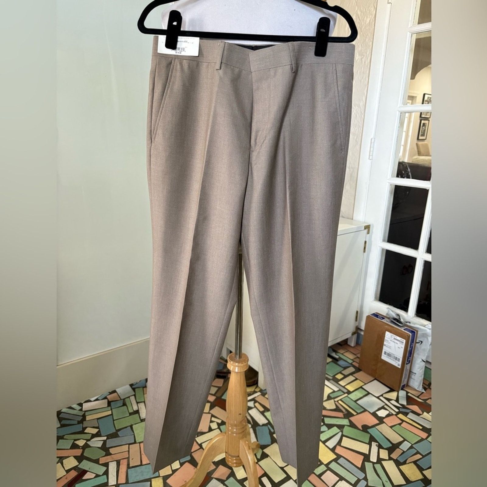 J Ferrar NWT- J. Ferrar- Ultra Comfort Stretch Classic Fit Suit- Tan Size 36S - 7 Thumbnail