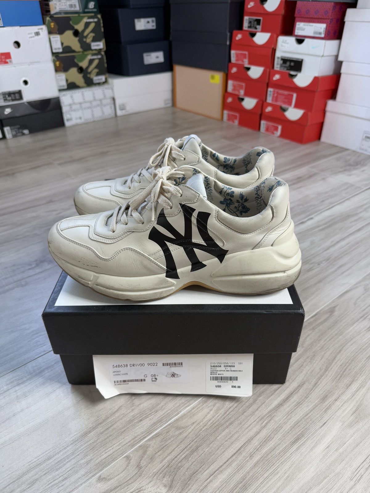 Gucci NY Yankee Rhyton Sneaker Size US 8.5 / EU 41-42 - 3 Thumbnail