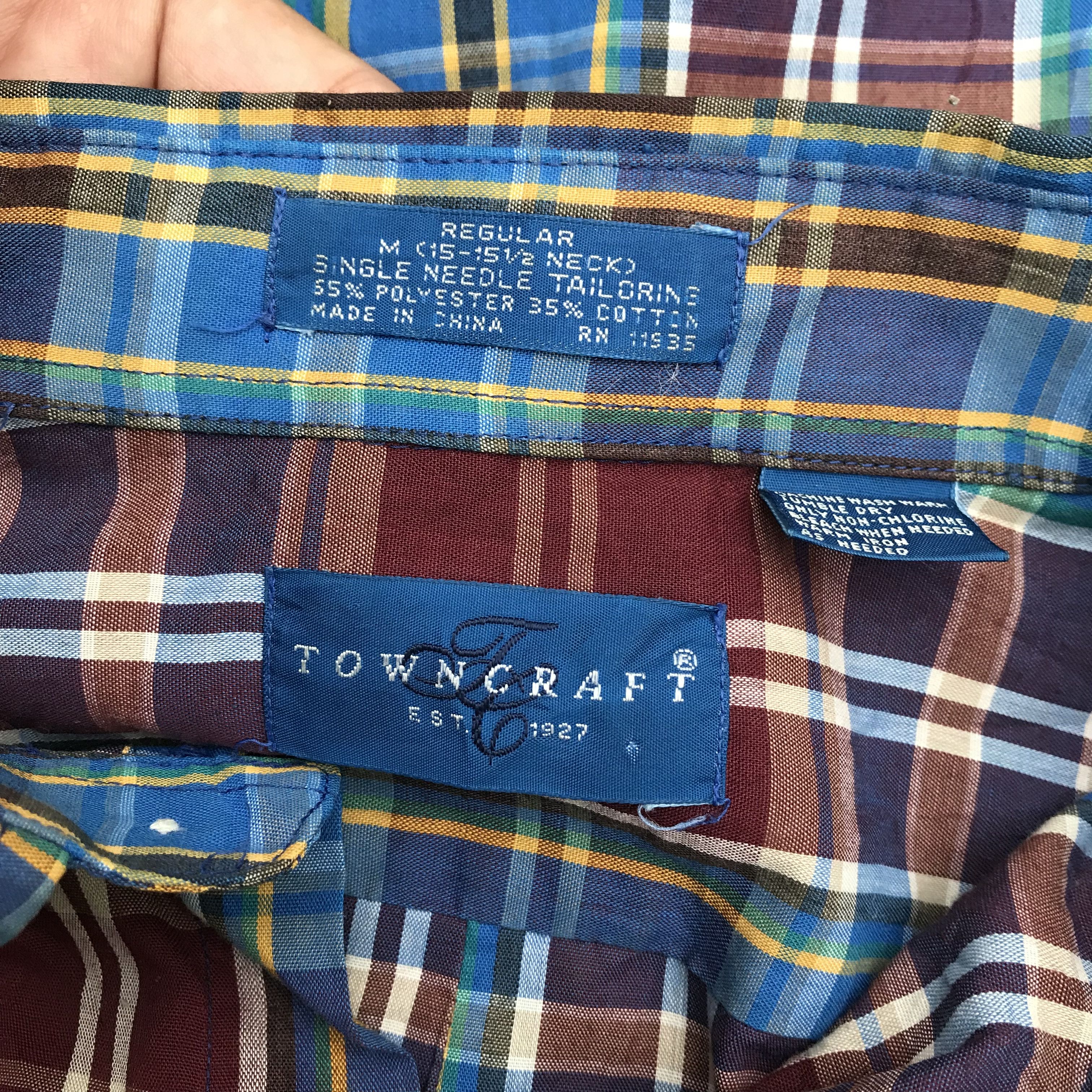Towncraft Vintage Jc Penney Towncraft madrass ivy league Tartan Long Size US M / EU 48-50 / 2 - 7 Thumbnail