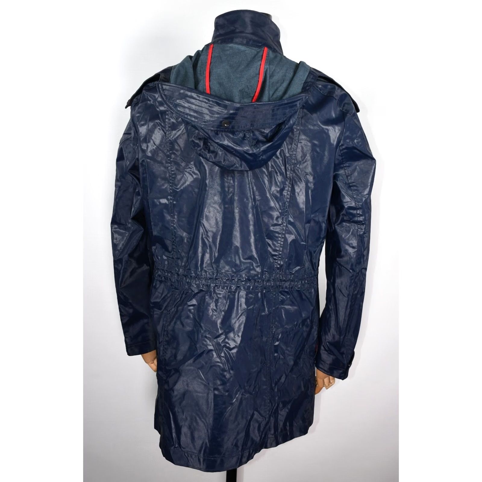 Hugo Boss HUGO BOSS Jacket Rain Coat Waterproof 50 Men Blue 40% Cotton 32% Polyester 28% Polyurethane Casual Weather Modern Fit Mens Size US M / EU 48-50 / 2 - 7 Thumbnail