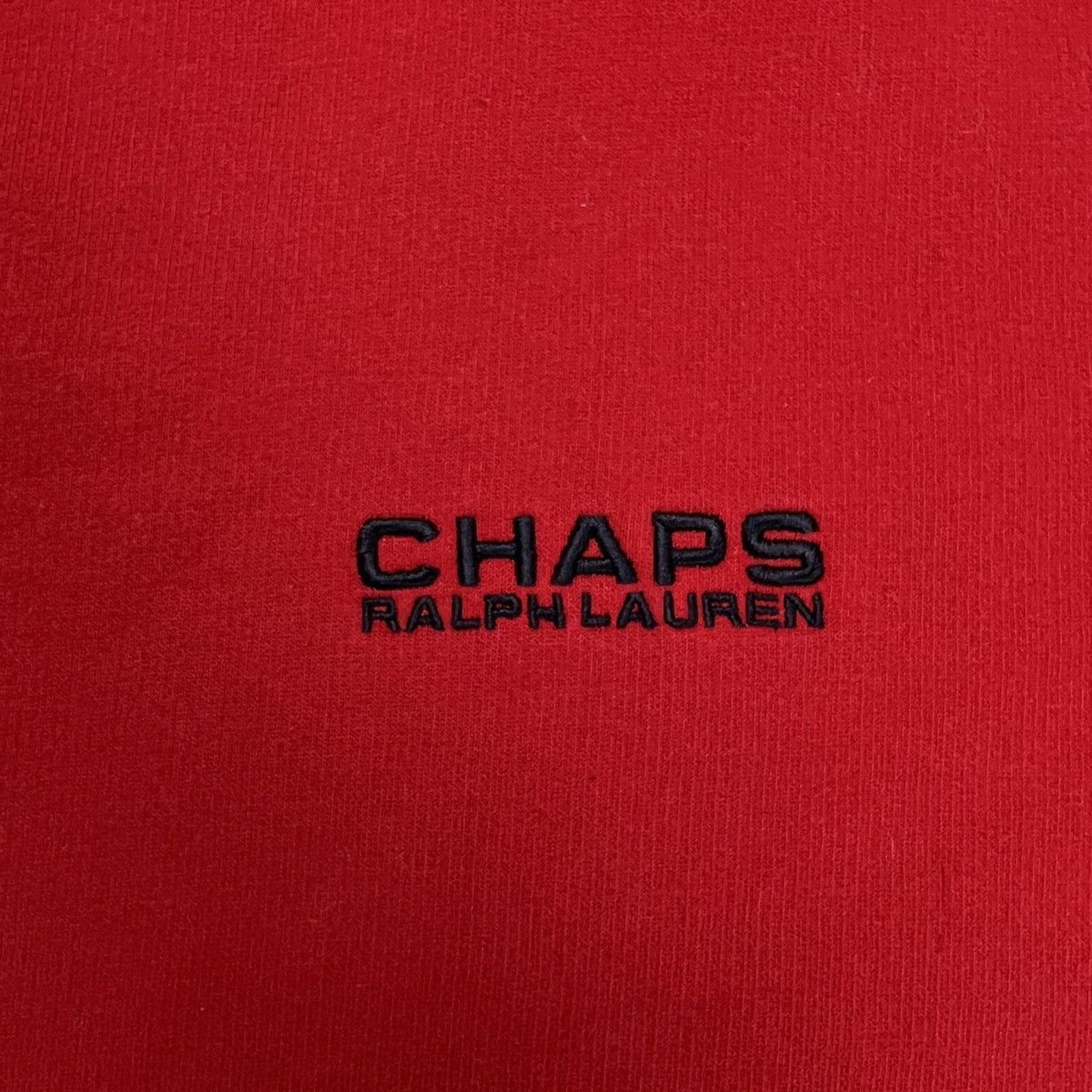 Polo Ralph Lauren × Vintage Vintage Chaps Ralph Lauren Sweatshirt Spell Out 90s Pullover Size US M / EU 48-50 / 2 - 2 Thumbnail