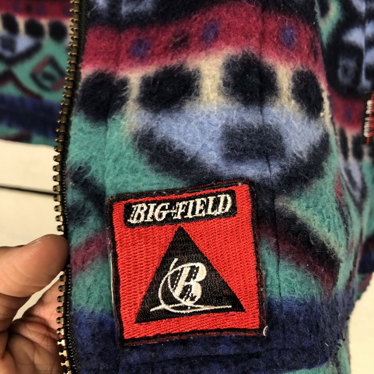 Japanese Brand 📌Vintage Navajo Fleece Half Zipper Jacket Big Field Size US L / EU 52-54 / 3 - 19 Thumbnail
