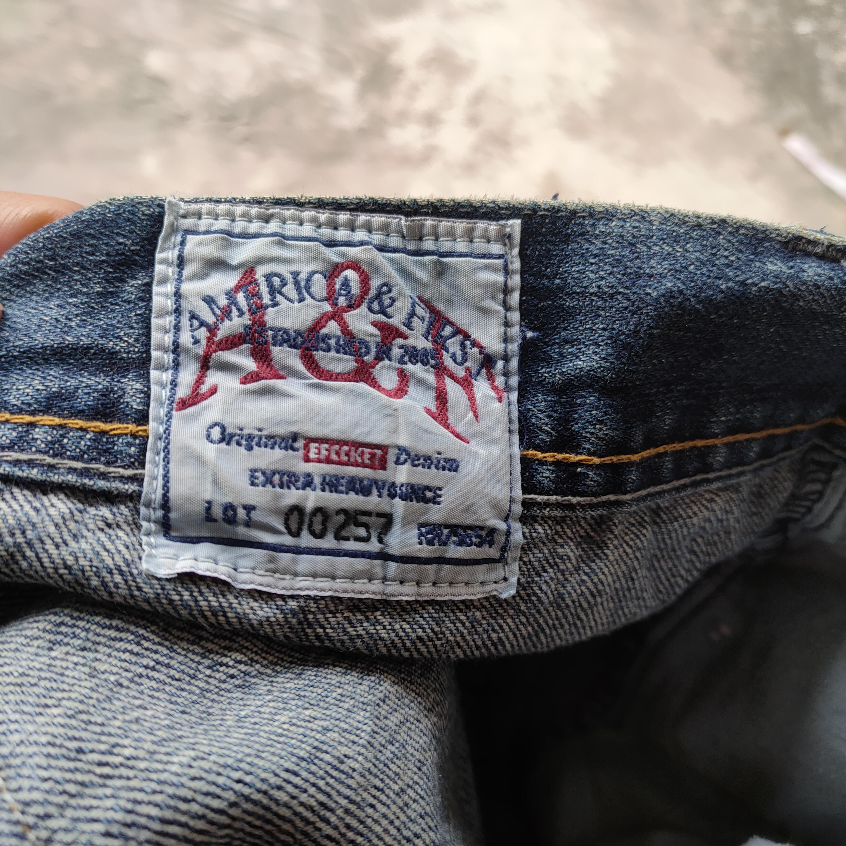 Jean × Vintage W36 VINTAGE AMERICA FIRST DISTRESSED FADED JEANS PANTS Size US 36 / EU 52 - 10 Thumbnail