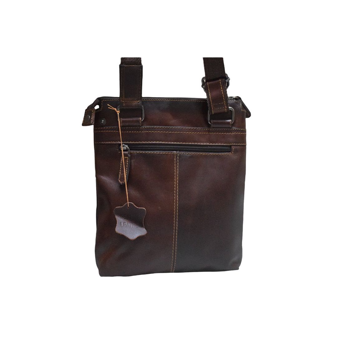 Handmade New Brown Leather Messenger Bag Size ONE SIZE - 5 Thumbnail