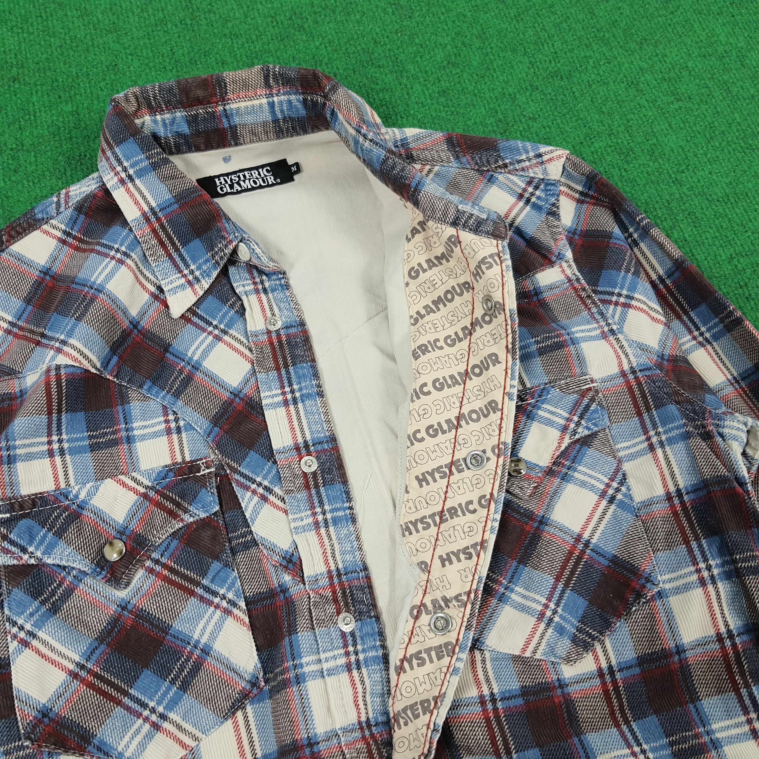 Hysteric Glamour × Japanese Brand Vintage Hysteric Glamour Button Up Custom Logo Shirts Size US M / EU 48-50 / 2 - 6 Thumbnail