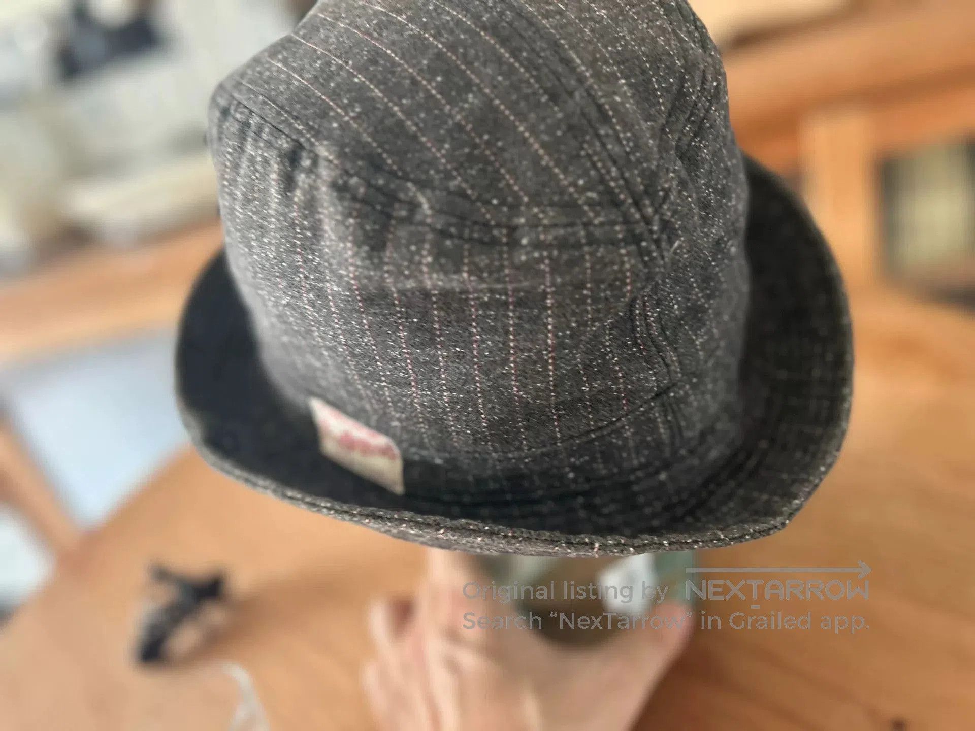 Freewheelers unique gray bucket hat with logo patch. Size ONE SIZE - 8 Thumbnail