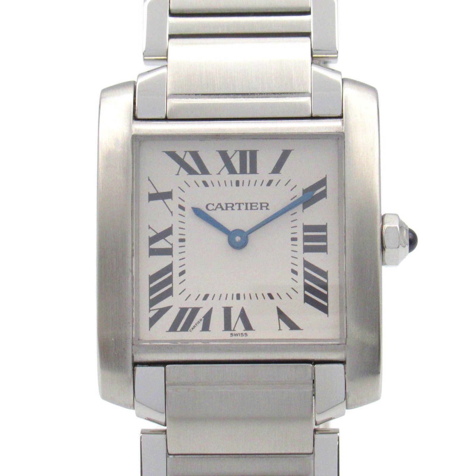 Cartier Tank Francaise Mm Boys Watch Quartz Stainless Steel Silver