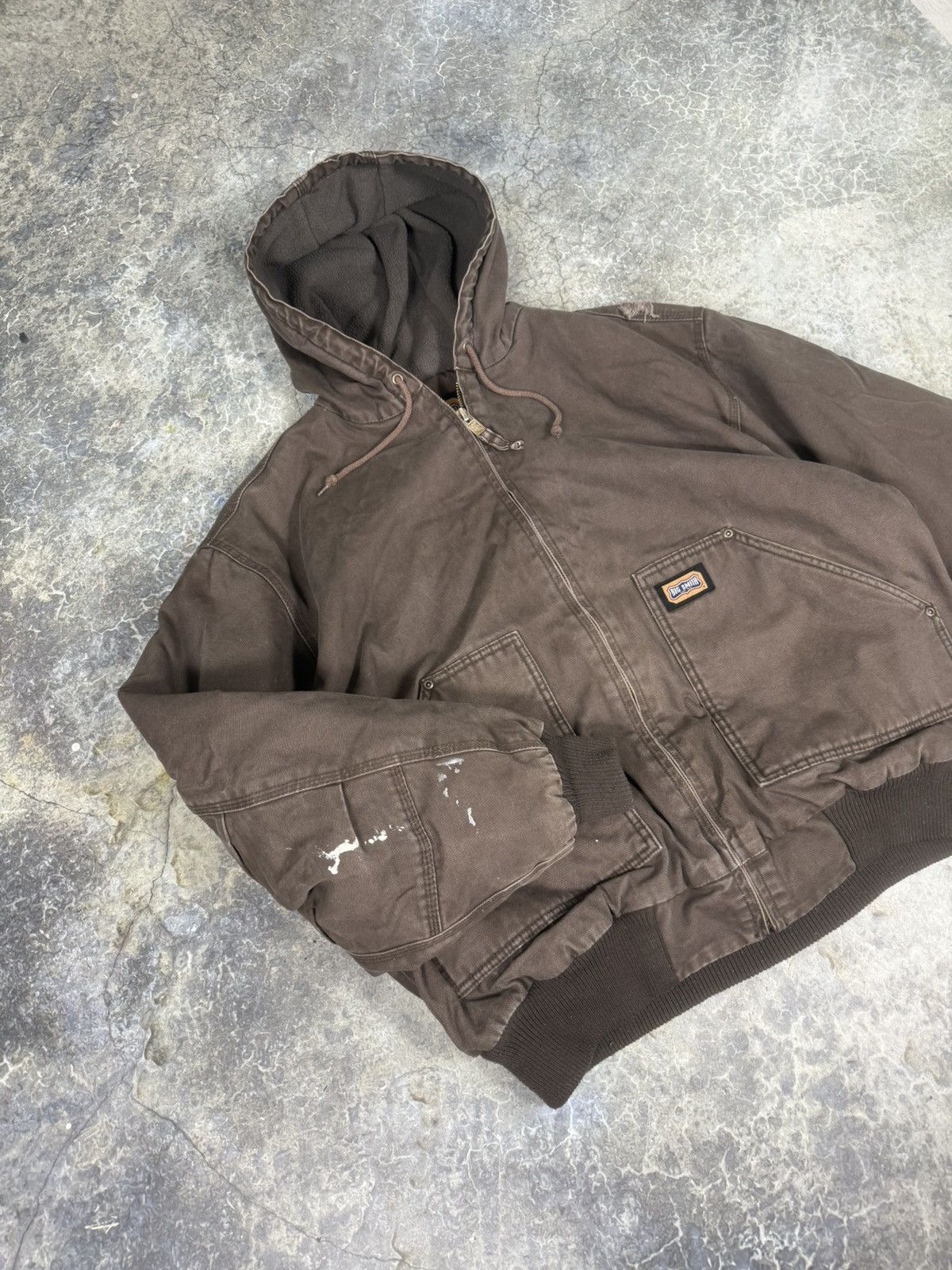 Japanese Brand × Vintage Vintage Carhartt Style Hooded Jacket Size US L / EU 52-54 / 3 - 6 Thumbnail