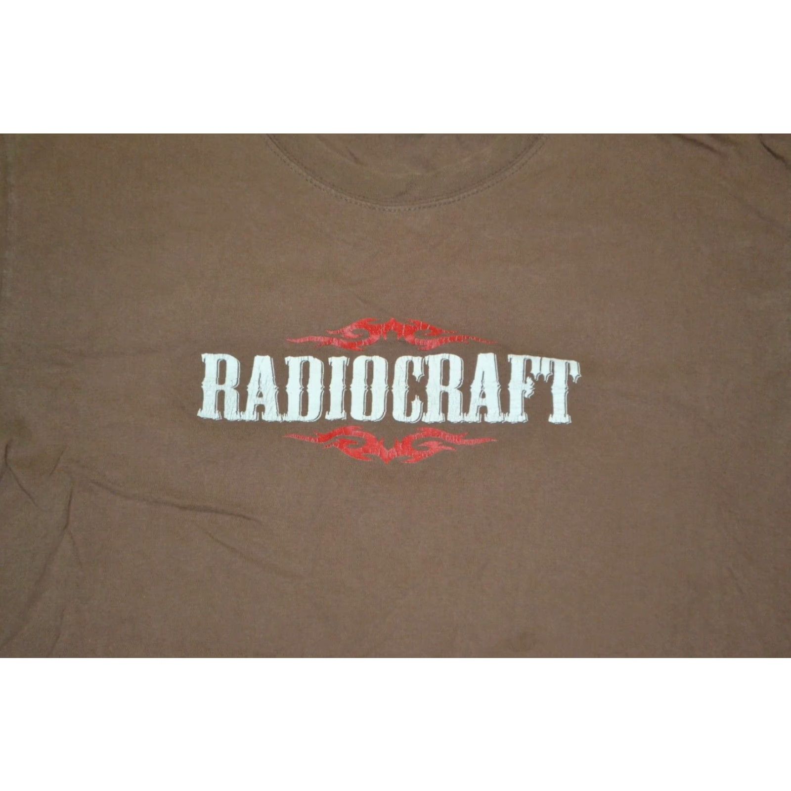 Gildan Radiocraft Band T Shirt Large Detroit MI Rock N Roll Shirt Mens Brown 100% Cotton Gildan Front Back Graphic T-Shirt Band Rock N' Roll Size US L / EU 52-54 / 3 - 2 Thumbnail