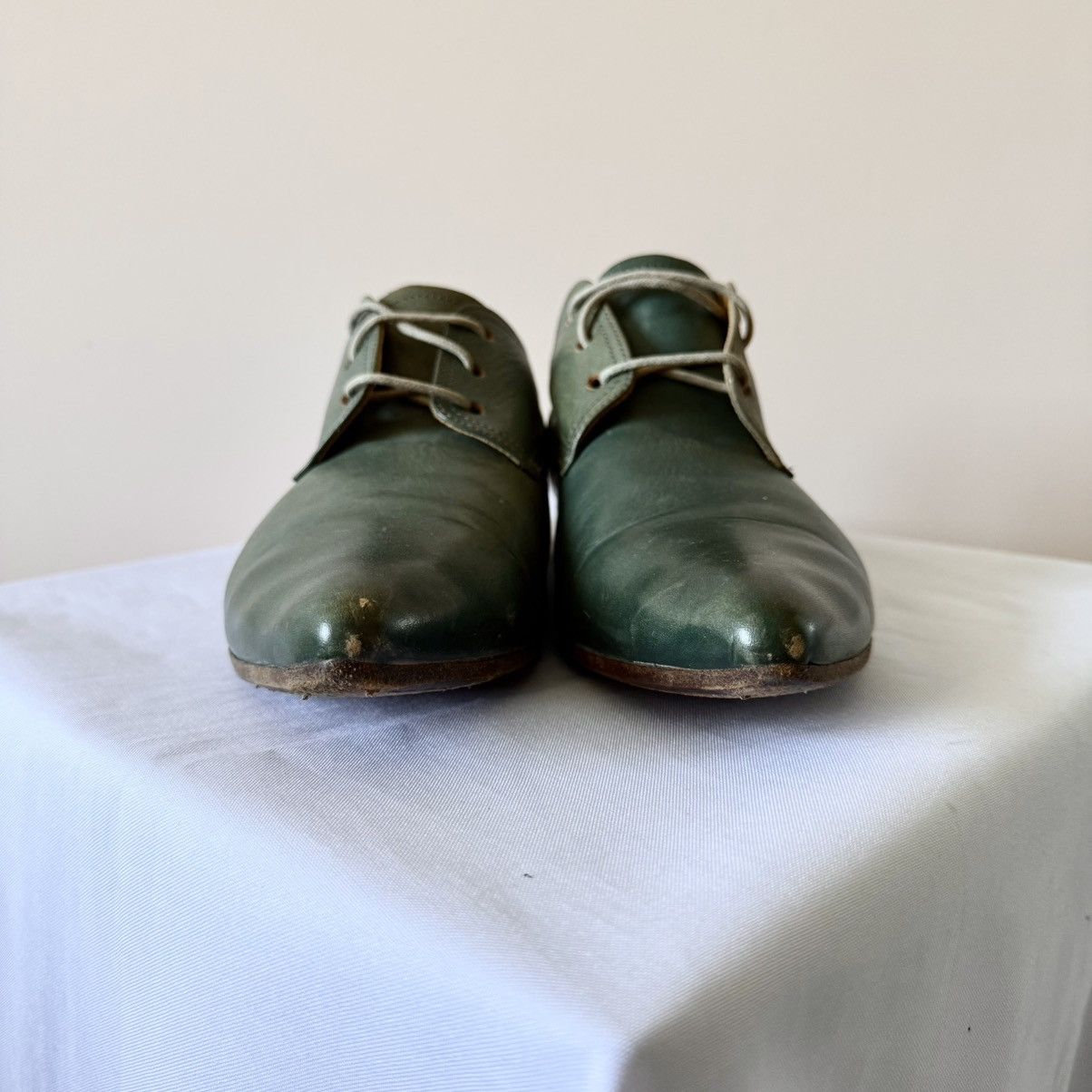 Dirk Bikkembergs RARE Moma Artisanal Goblin Leather Boots Guidi A1923 Vibe Size US 8 / EU 41 - 3 Thumbnail