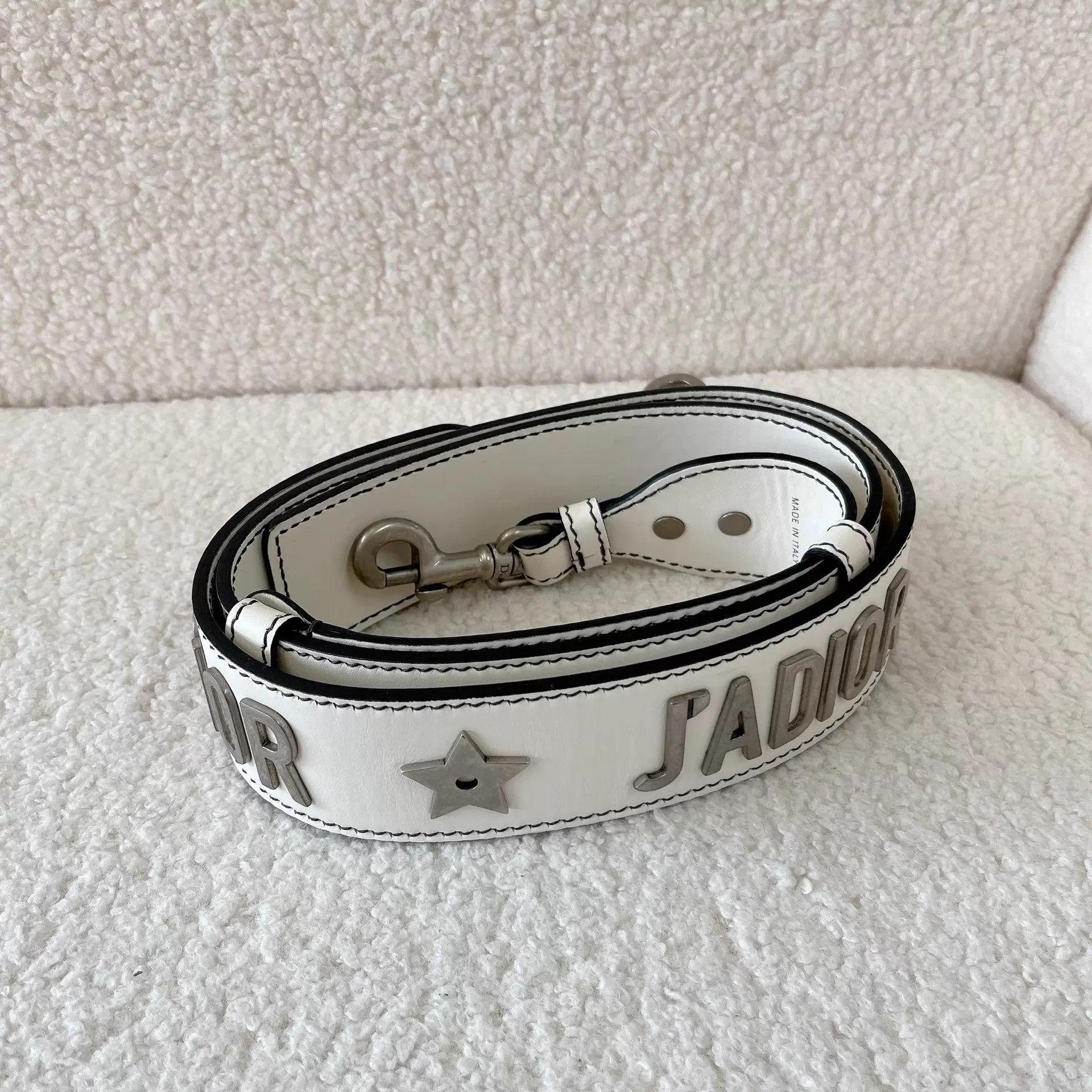 Dior Dior white leather shoulder strap pre-owned Size ONE SIZE - 1 Thumbnail