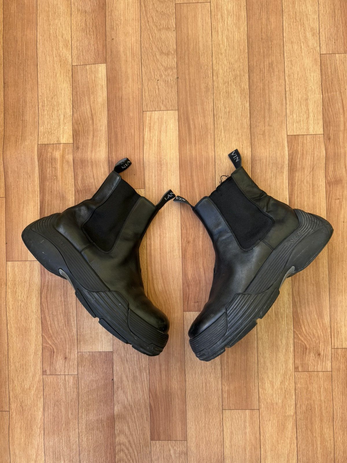 Lanvin 🕷️💥 Lanvin Bold Chelsea Boots Size US 10 / EU 43 - 8 Thumbnail