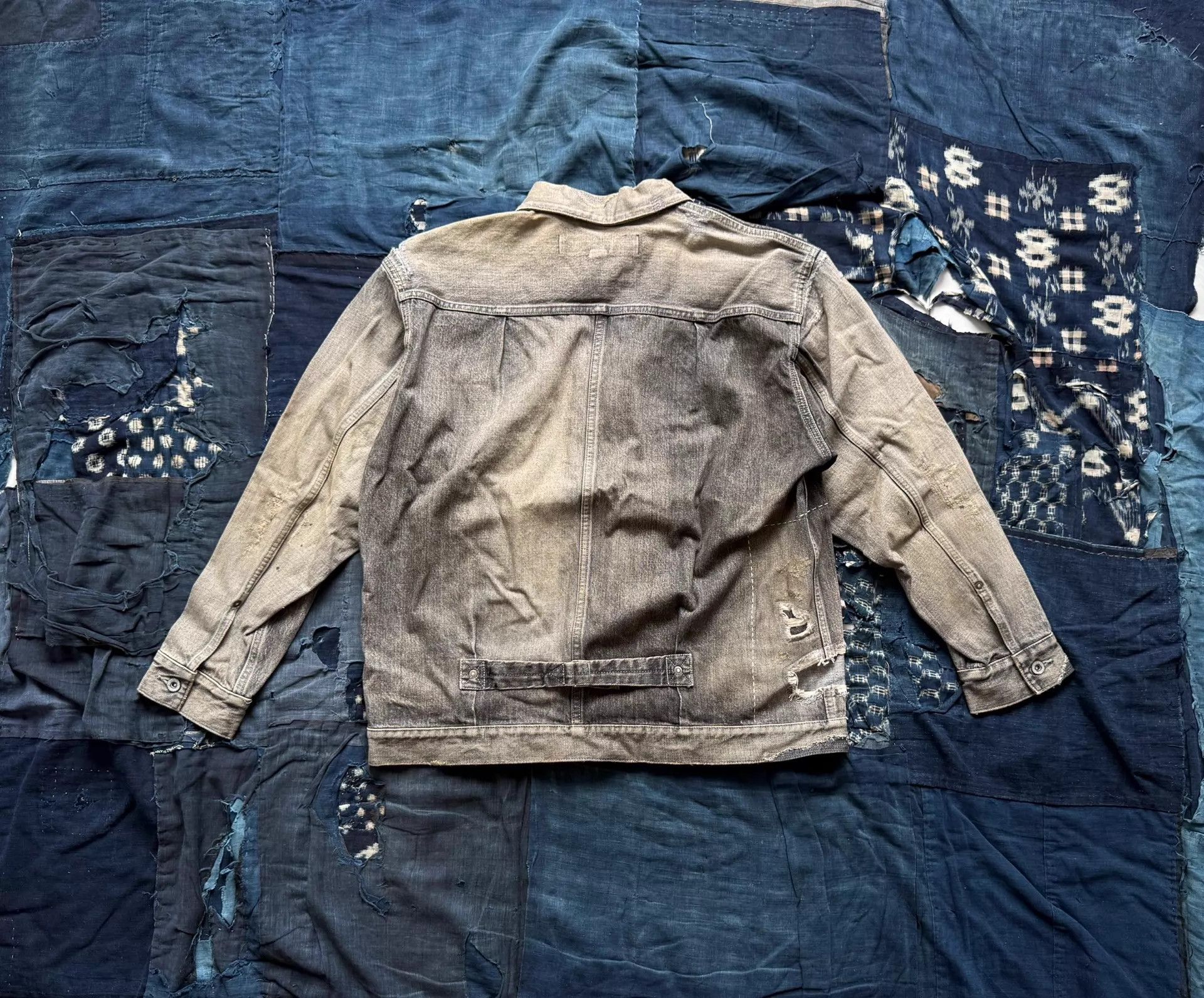 Neighborhood NBHD 24SS Type1 WashedDistressed Blk L Denim Jkt Size US L / EU 52-54 / 3 - 3 Thumbnail
