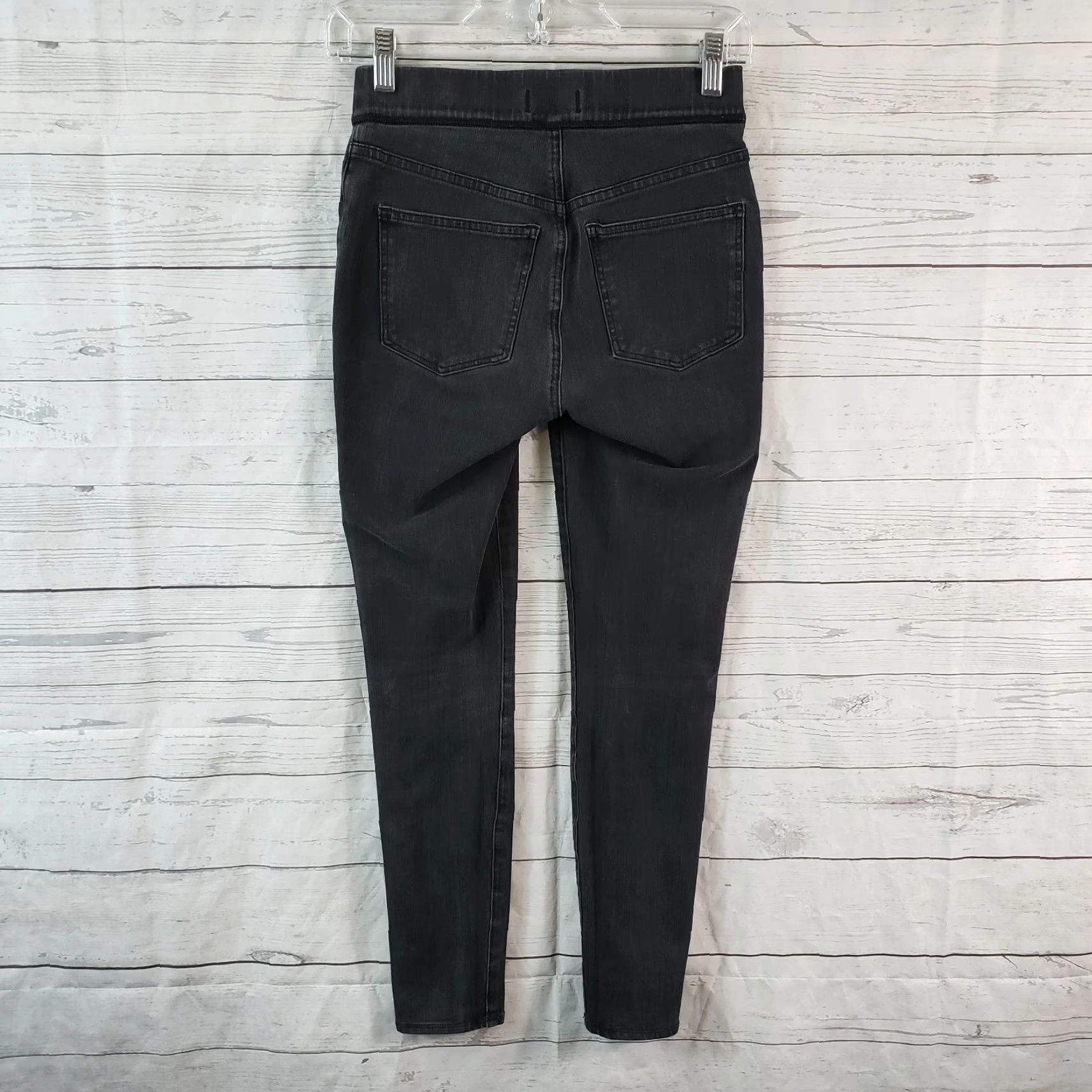 Madewell Madewell Womens Anywhere Skinny Jeans Sz 26 Black/Gray Pull On Mid Rise Size 26" / US 2 / IT 38 - 3 Thumbnail