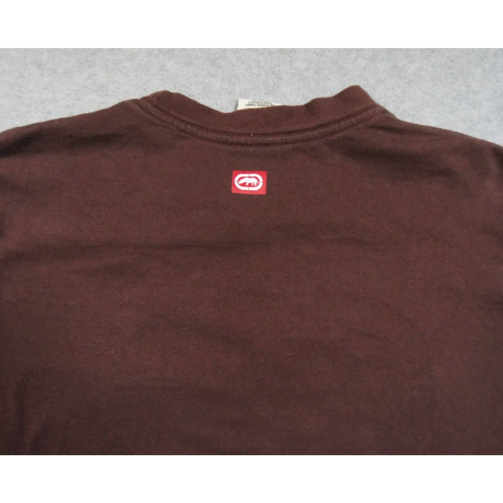 Ecko Unltd. VINTAGE Ecko Unltd. Shirt Men's Small Brown Crewneck Holographic Rhino Hip Hop 2000s Size US S / EU 44-46 / 1 - 6 Thumbnail