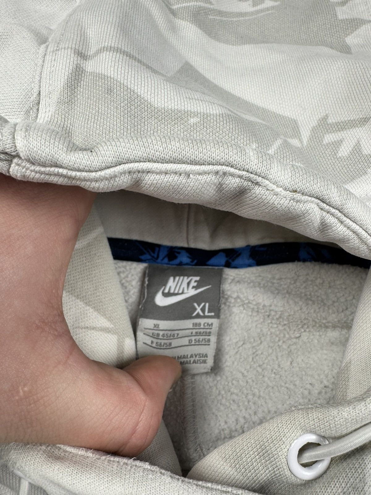 Nike × Vintage NIKE VINTAGE CENTER LOGO OVERSIZE BOXY HOODIE Size US XL / EU 56 / 4 - 8 Thumbnail