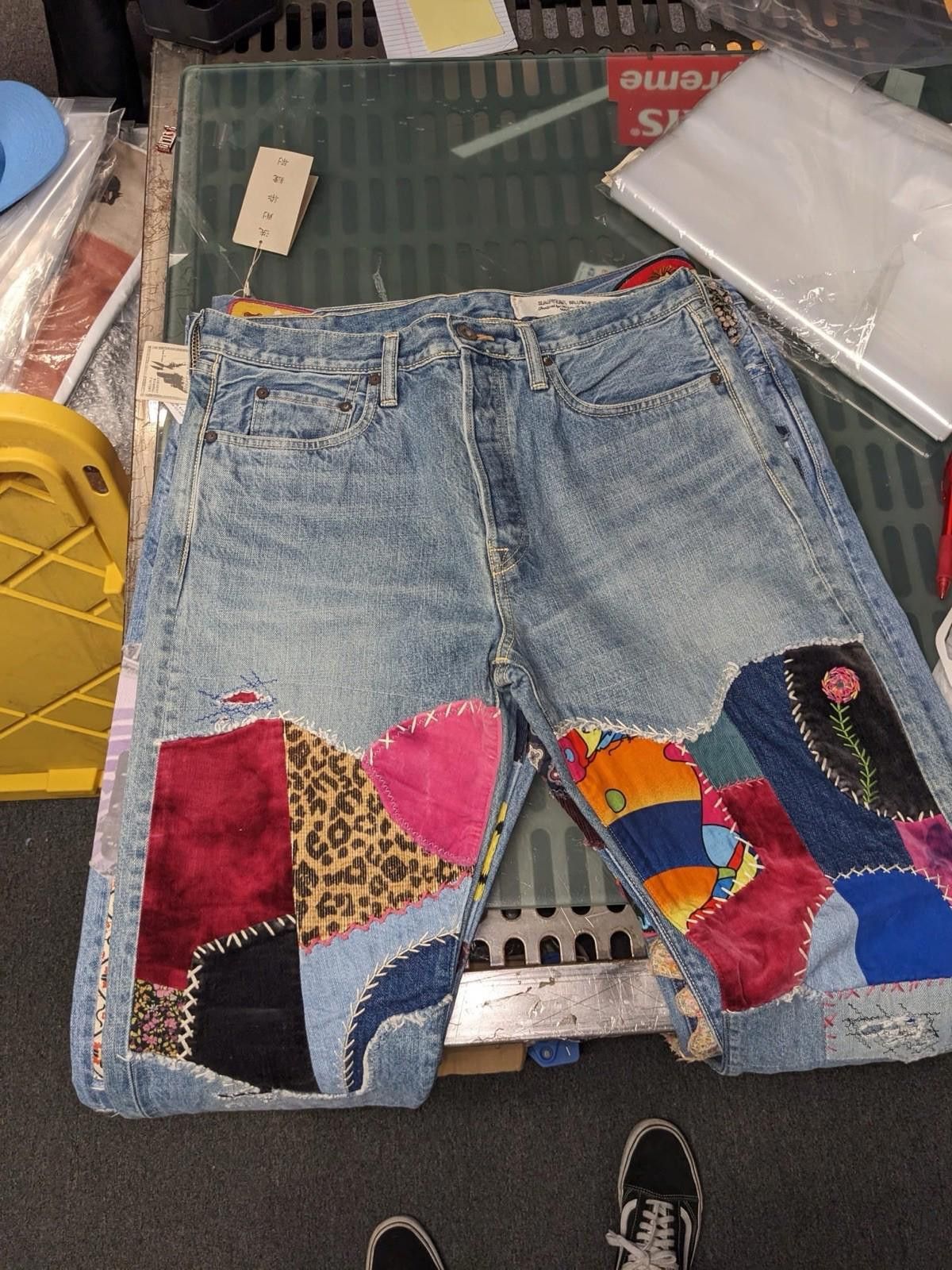 Kapital Kapital 14 oz Denim 5p Monkey Cisco 66 Psychedelic Indigo 34 Size US 34 / EU 50 - 5 Thumbnail