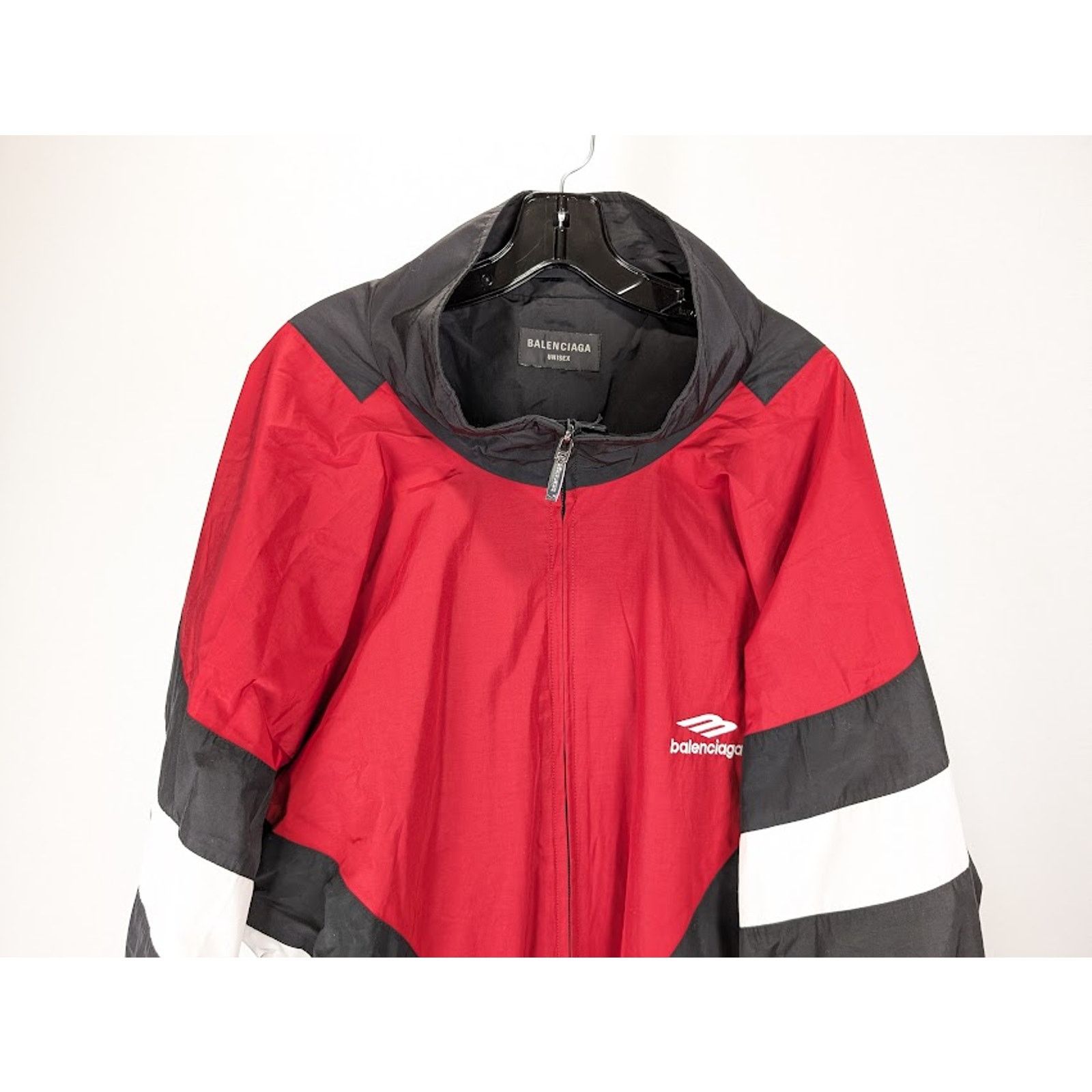 Balenciaga o1rshd1 Off Shoulder Tracksuit Jacket in Black Size US S / EU 44-46 / 1 - 6 Thumbnail