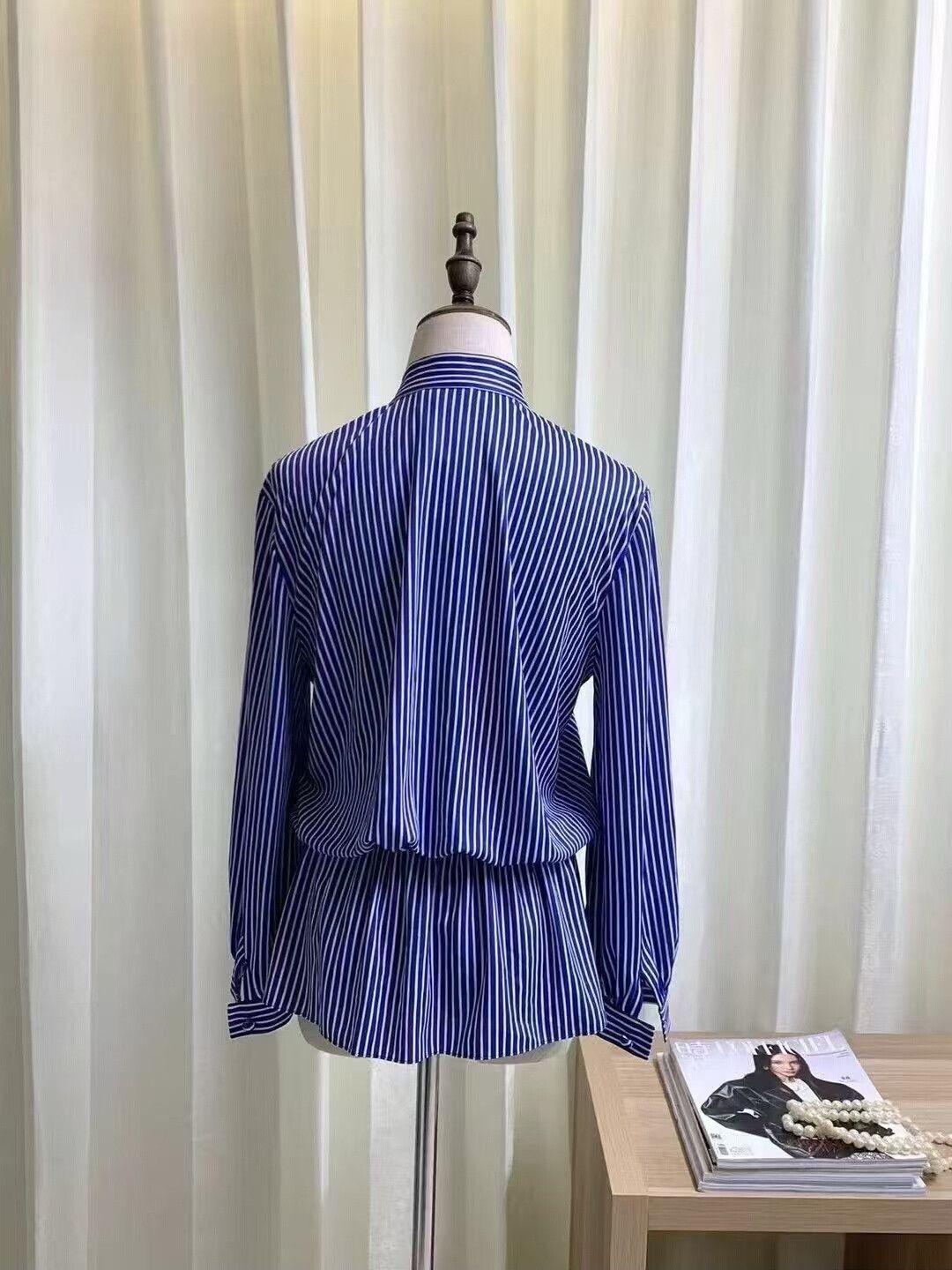 Balenciaga balenciaga striped long sleeve shirt for women Size US M / EU 48-50 / 2 - 3 Thumbnail
