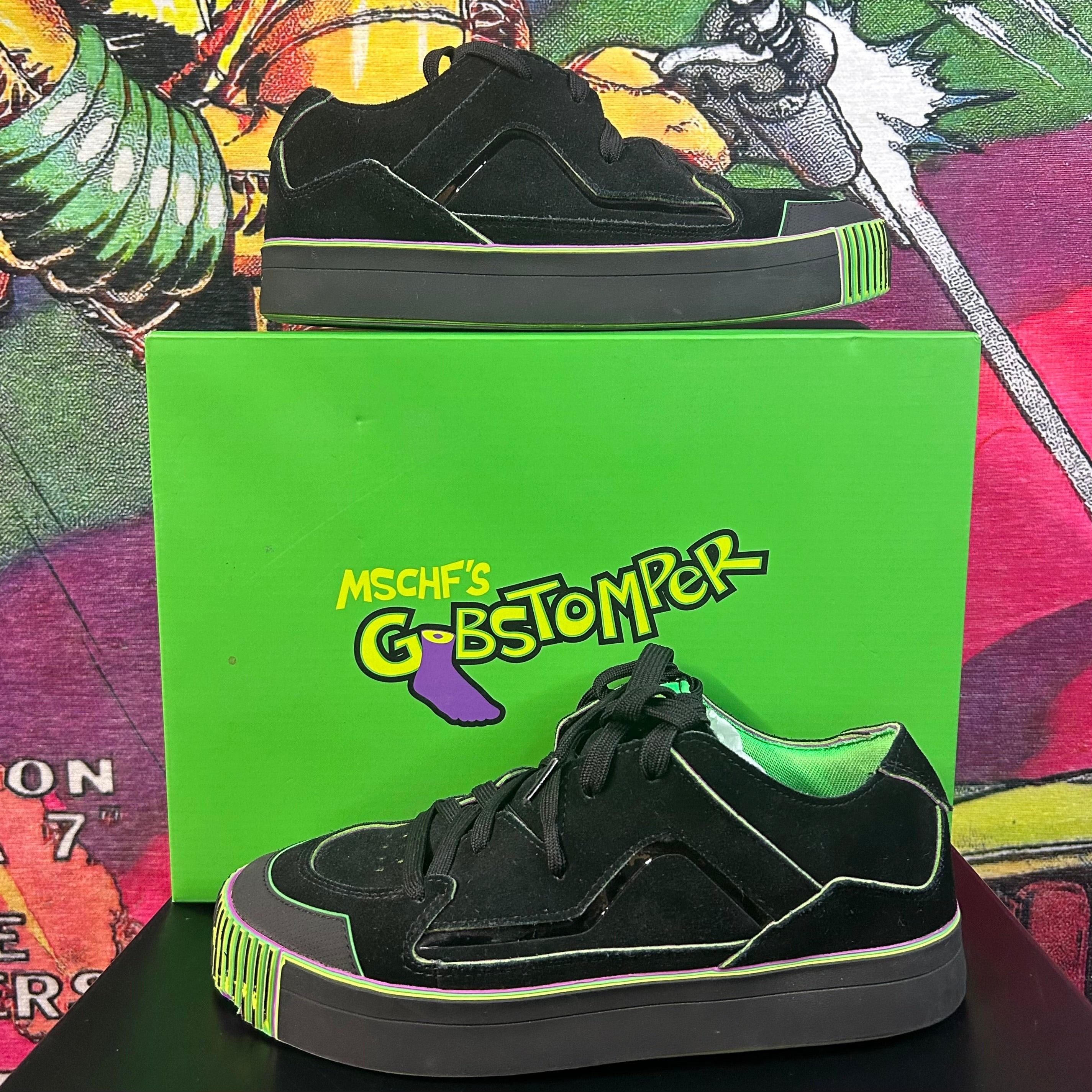 MSCHF MSCHF Gobstompers Sneakers Black Green Size 10 Size US 10 / EU 43 - 1 Thumbnail
