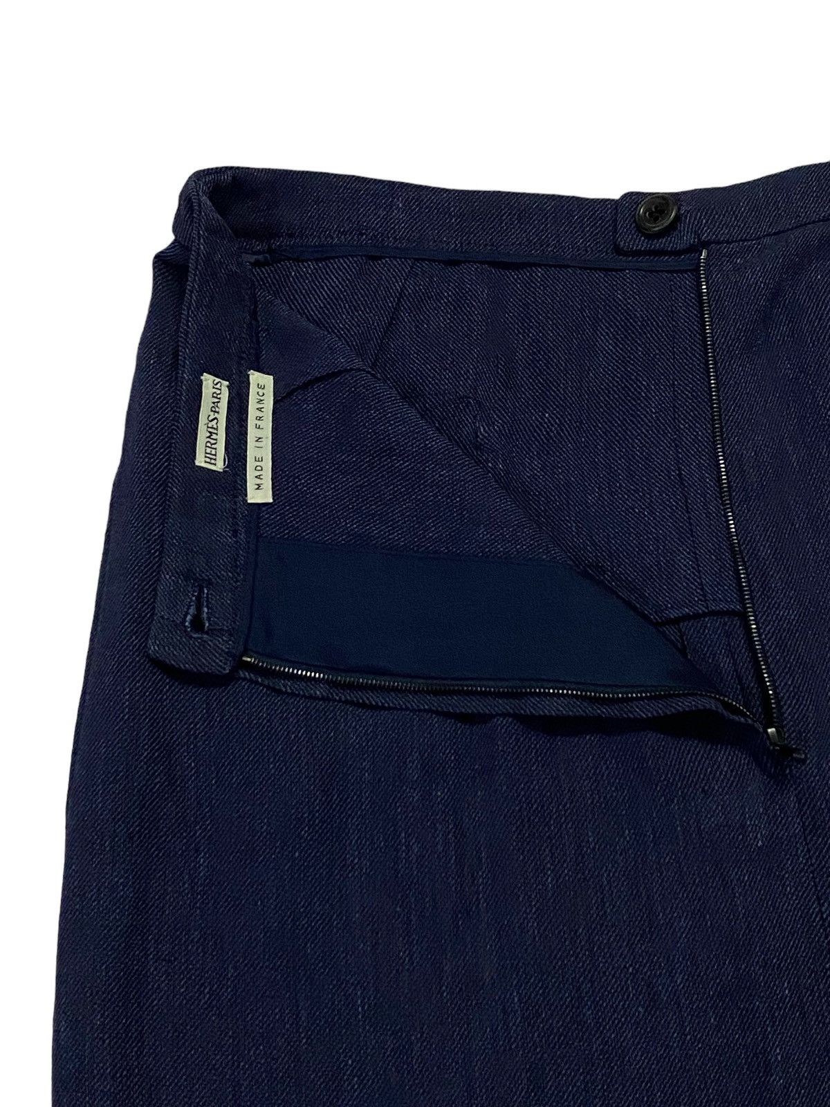 Hermes Vintage Hermes Double Pocket Midi Skirt Size 27" / US 4 / IT 40 - 12 Thumbnail