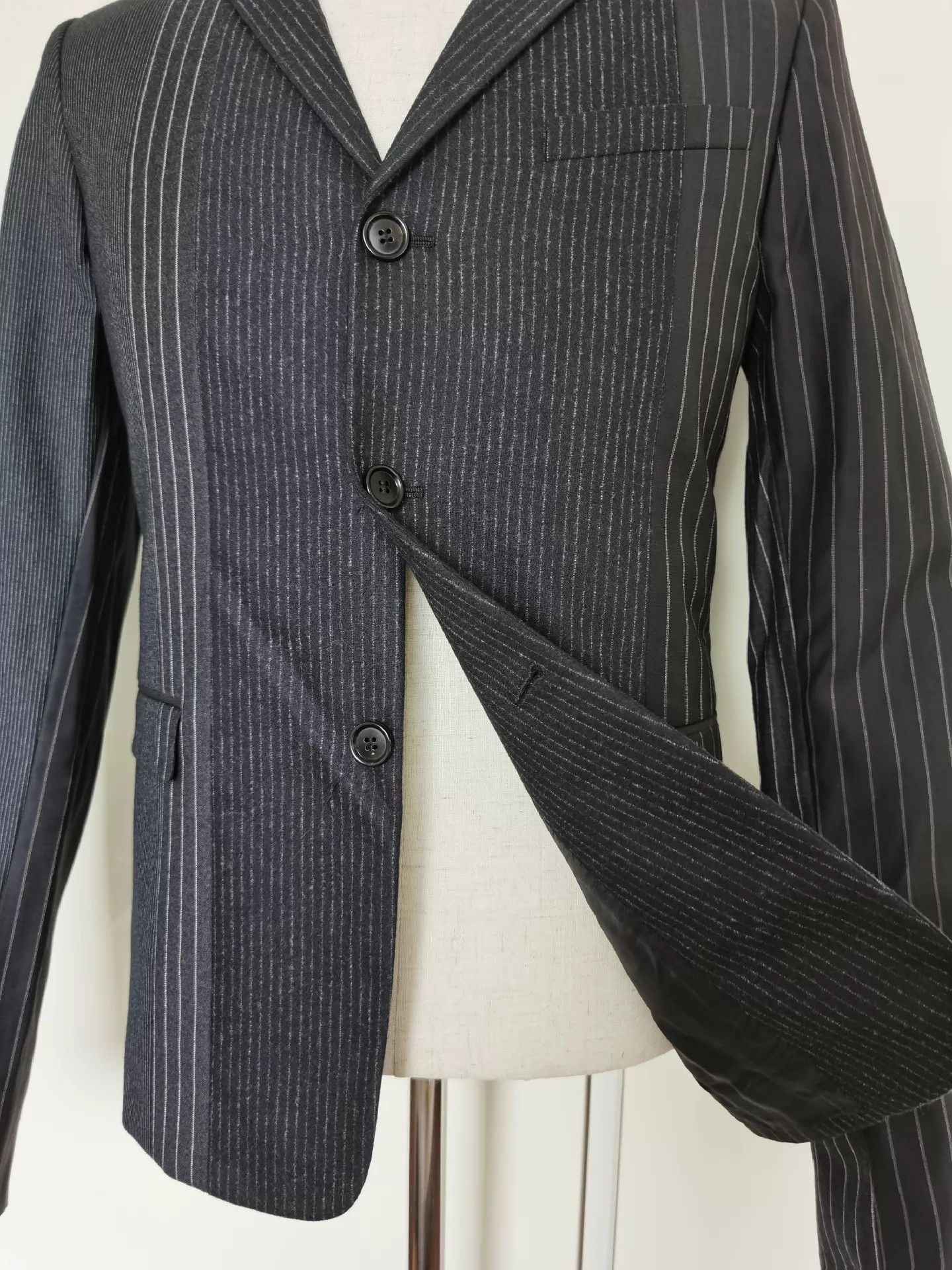 Dior DIOR HOMME Color - Blocked Wool Blazer 48 Worn 2x Size 48R - 3 Thumbnail