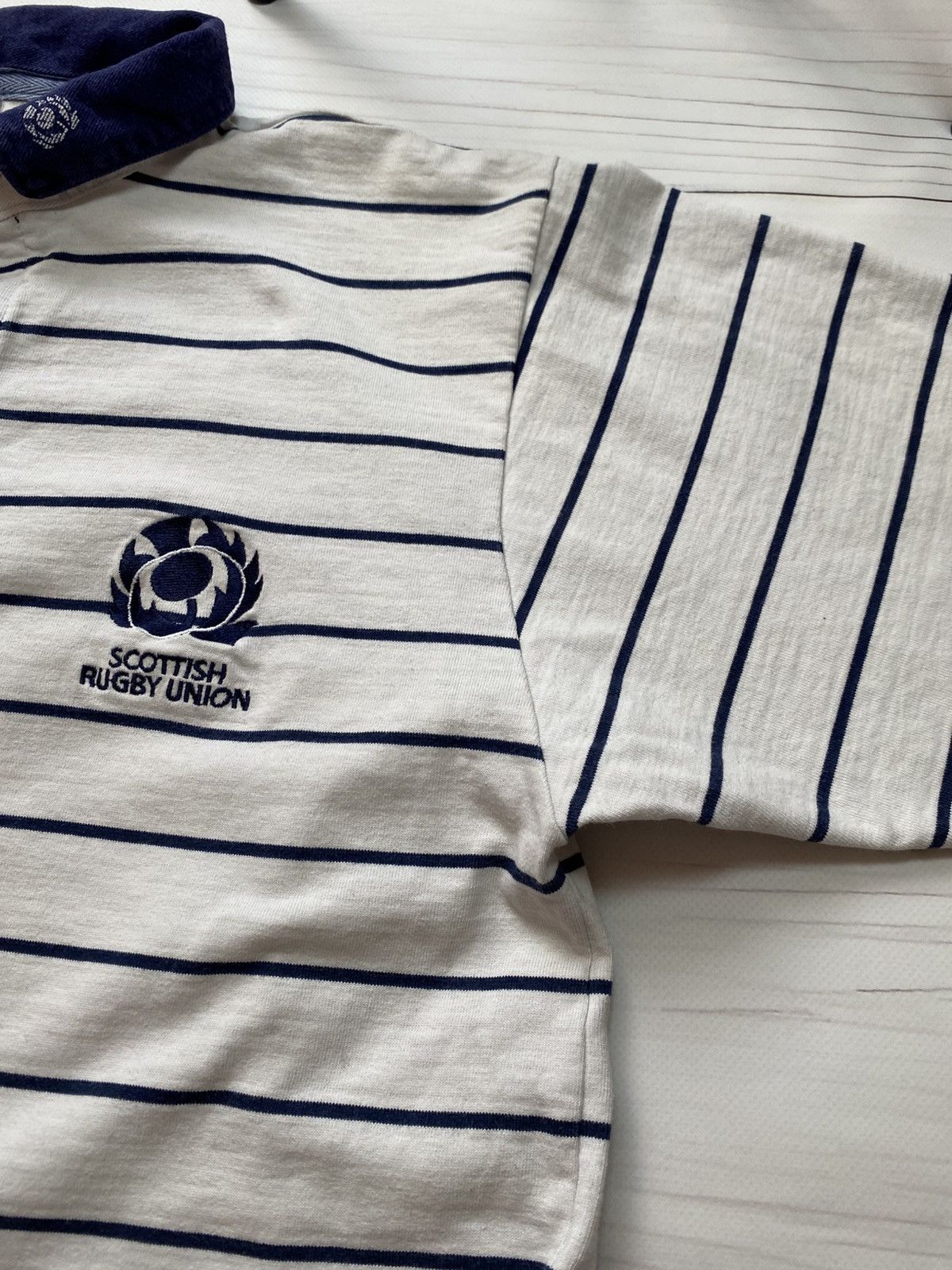 Umbro Vintage Umbro Scottish rugby union 1991 longsleeve shirt Size US L / EU 52-54 / 3 - 9 Thumbnail