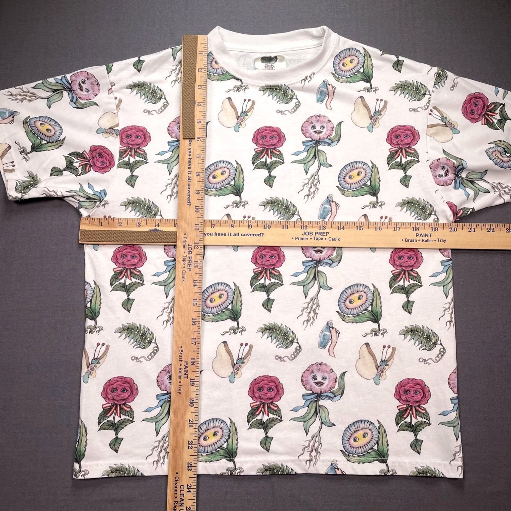 Disney Disney Alice In Wonderland Shirt Womens Large Floral Cheshire Cat Disneyland Japan AOP Shirt Size L / US 10 / IT 46 - 4 Thumbnail