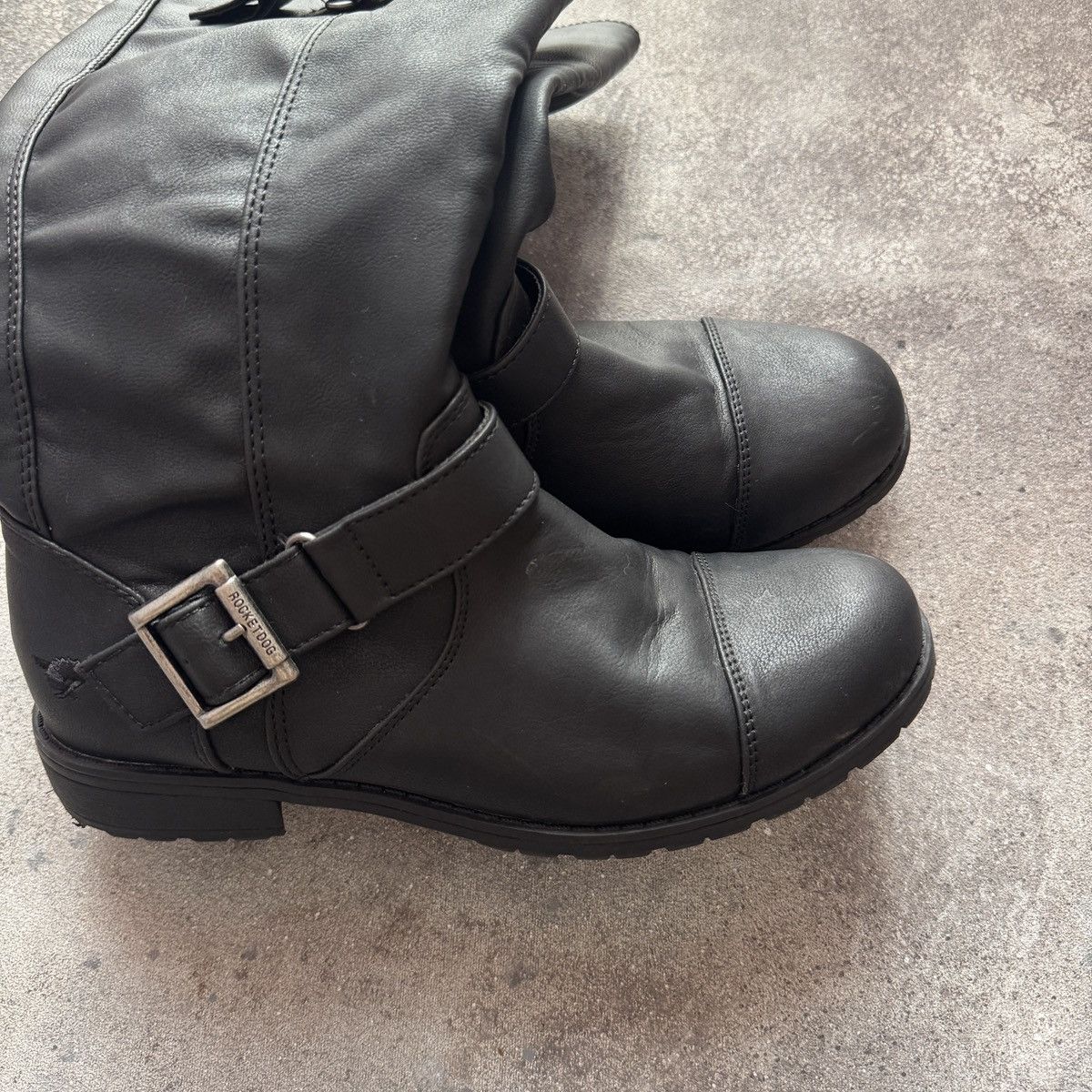 If Six Was Nine Avant Garde Vintage Strap Details Faux Leather Boots Size US 8 / IT 38 - 11 Thumbnail