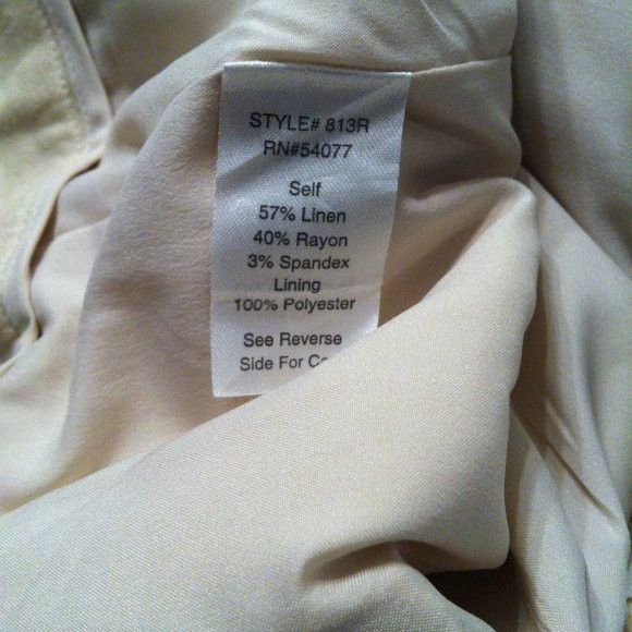 Other CABI WOMEN'S 57%LINEN 40%RAYON DRESS PANTS SIZE: 10/32 Size 32" / US 10 / IT 46 - 6 Thumbnail
