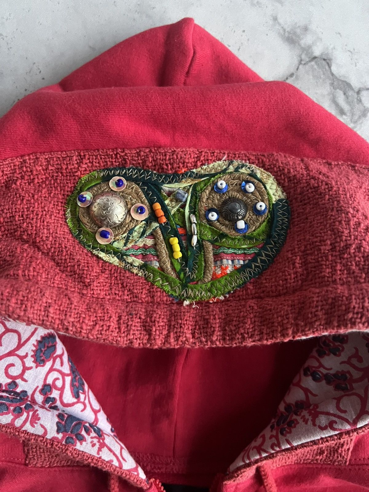 Japanese Brand La Gate Beaded Embroidered “Gekko” Hoodie Size US S / EU 44-46 / 1 - 5 Thumbnail
