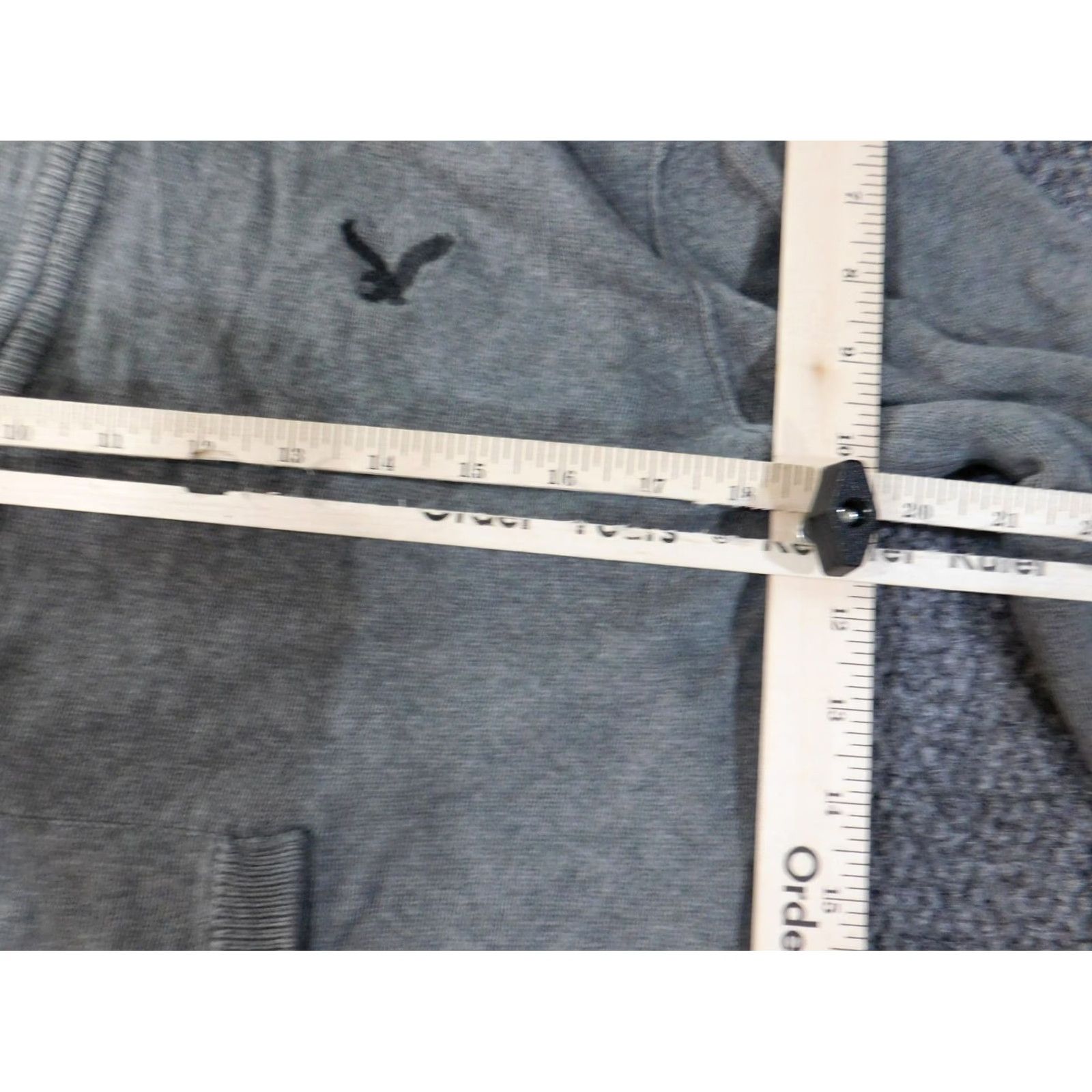 American Eagle Outfitters VINTAGE American Eagle Hoodie Womens Medium Gray Logo Zip stretch cotton Size M / US 6-8 / IT 42-44 - 5 Thumbnail