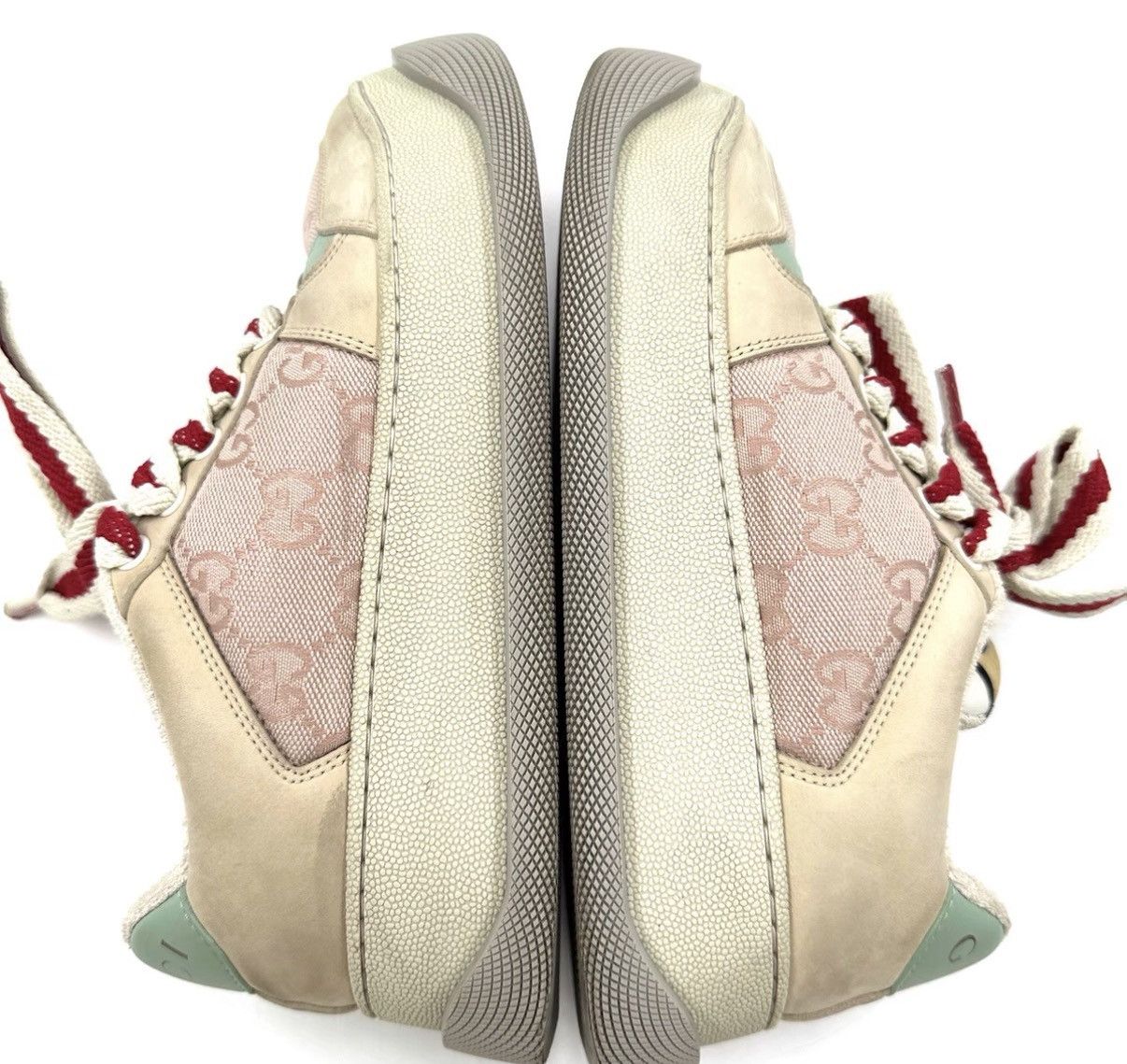 Gucci Gucci Beige Pink Platform Chunky Dirty Sneakers K12 Size US 4.5 / IT 34.5 - 8 Thumbnail