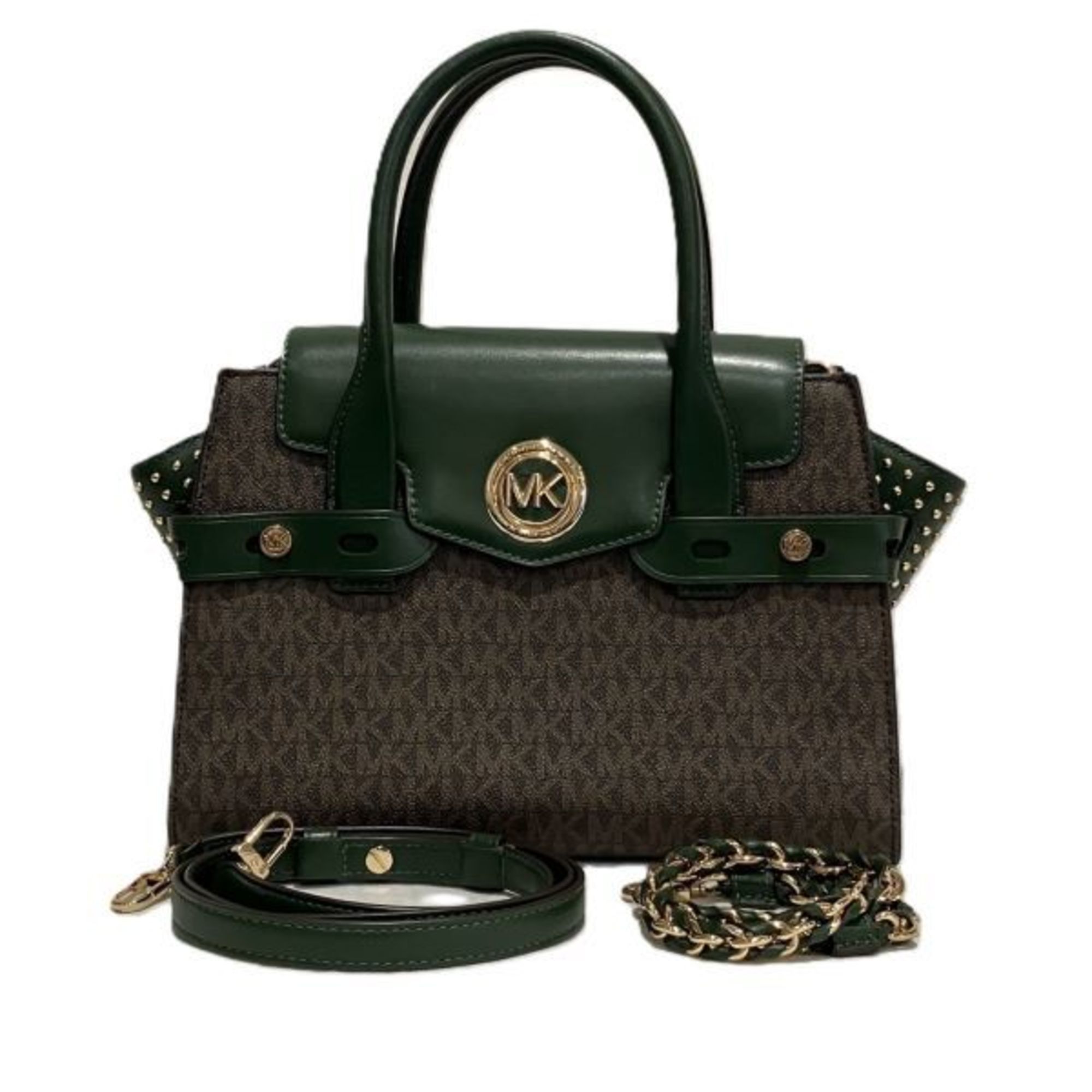 Michael Kors Michael Kors Carmen Flap Satchel Small MK Signature 