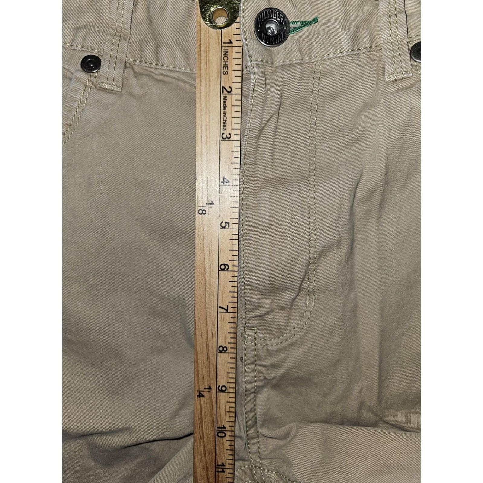 Tommy Hilfiger Tommy Hilfiger Pants Mens 34x32 Beige Straight Leg Casual Chino Cotton Khakis Size US 34 / EU 50 - 4 Thumbnail