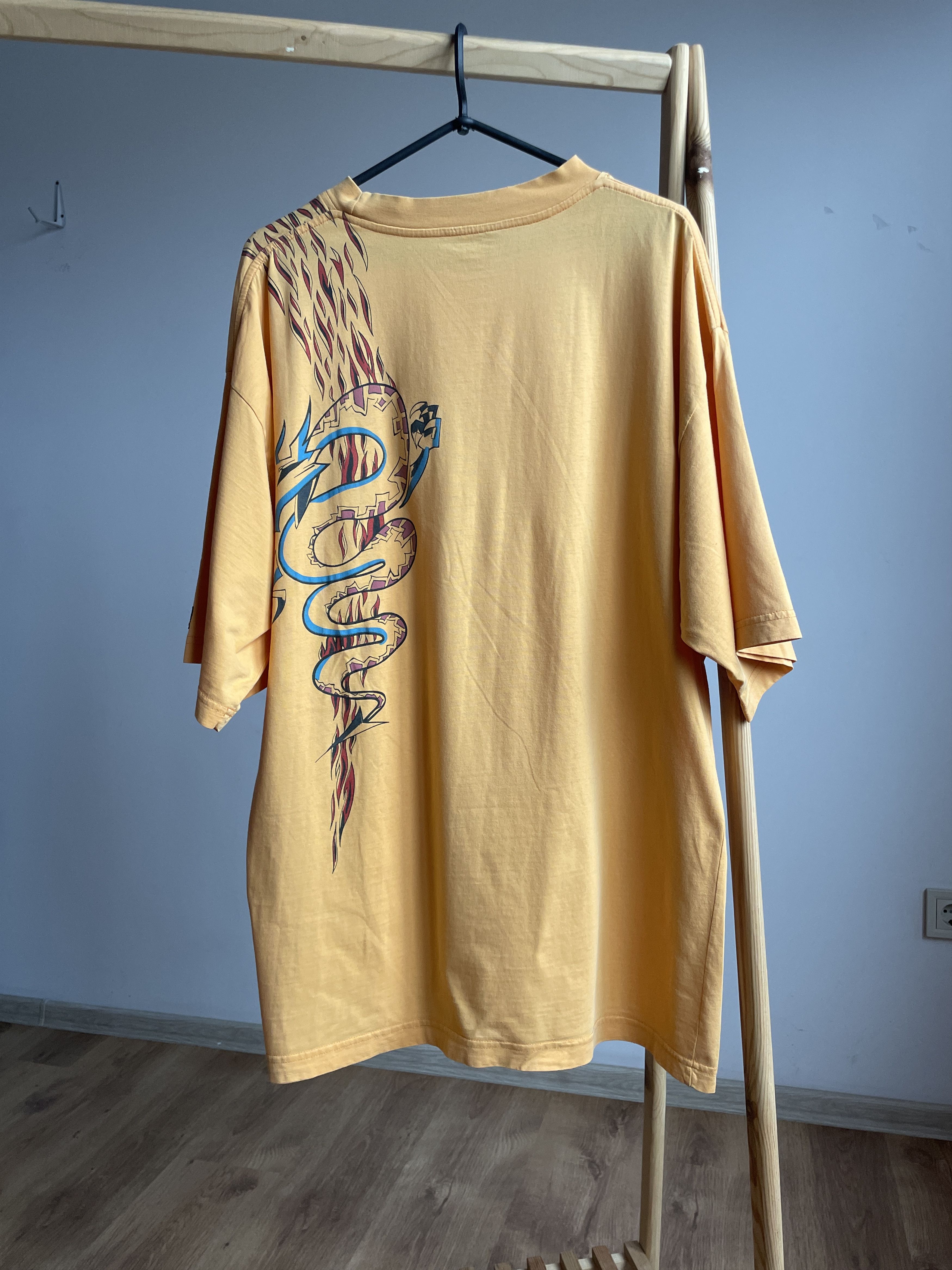 Vintage Uncle Sam Sportswear USA Vintage 90's Dragon Print T-Shirt Size US XL / EU 56 / 4 - 1 Thumbnail