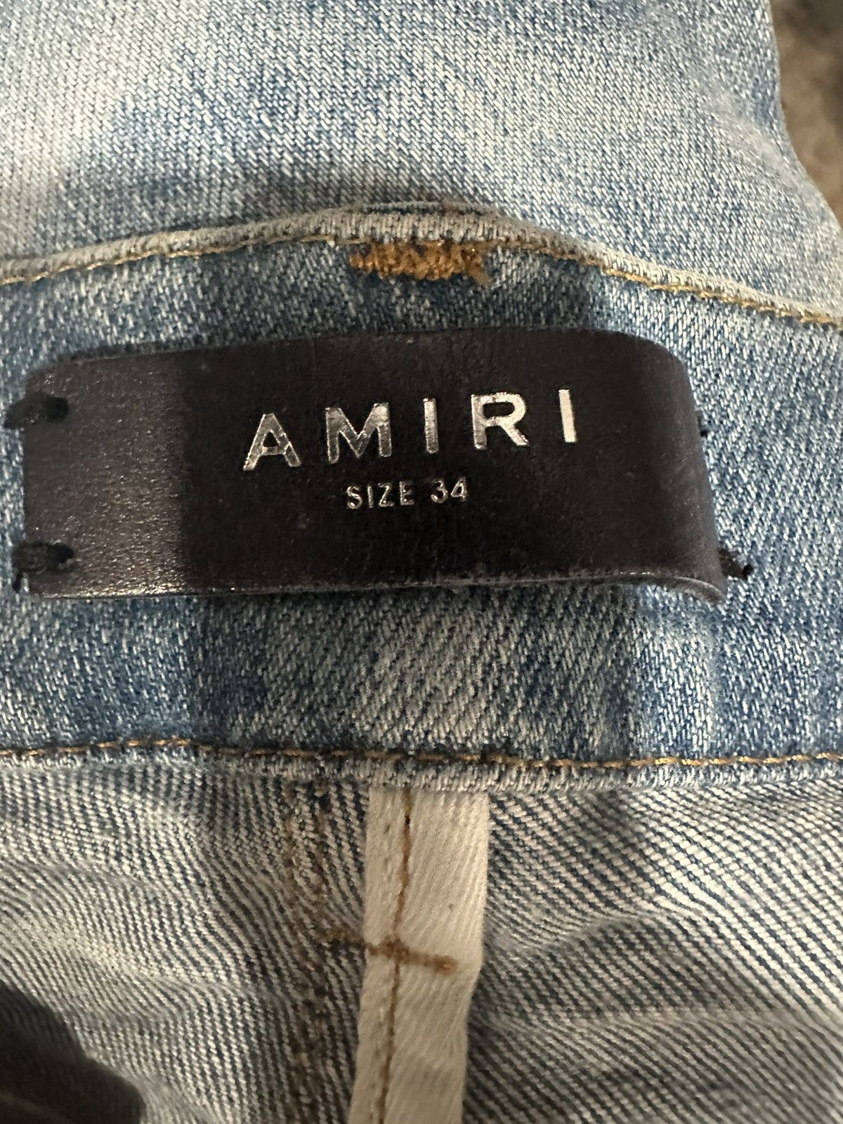 Amiri AMIRI MILITARY PATCH DISTRESSED JEAN Size US 34 / EU 50 - 7 Thumbnail