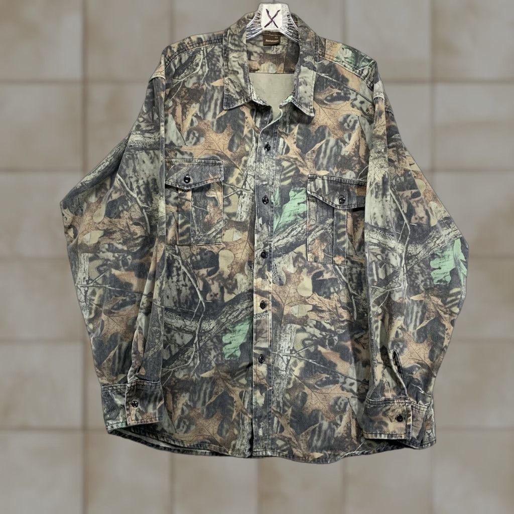 Vintage VINTAGE Ranger Camo Shirt Men's 2XL Camouflage Cotton Long Sleeve Outdoor 90s Workwear Size US XXL / EU 58 / 5 - 1 Thumbnail