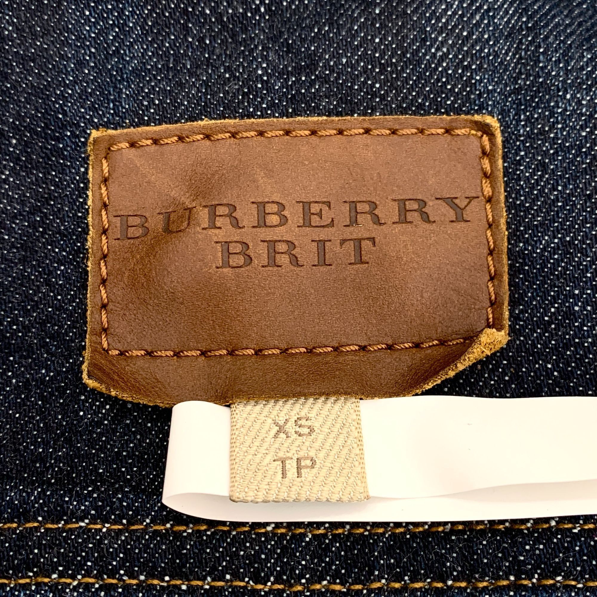 Burberry Burberry Brit Blue Denim Jacket (Size XS) Size XS / US 0-2 / IT 36-38 - 2 Thumbnail