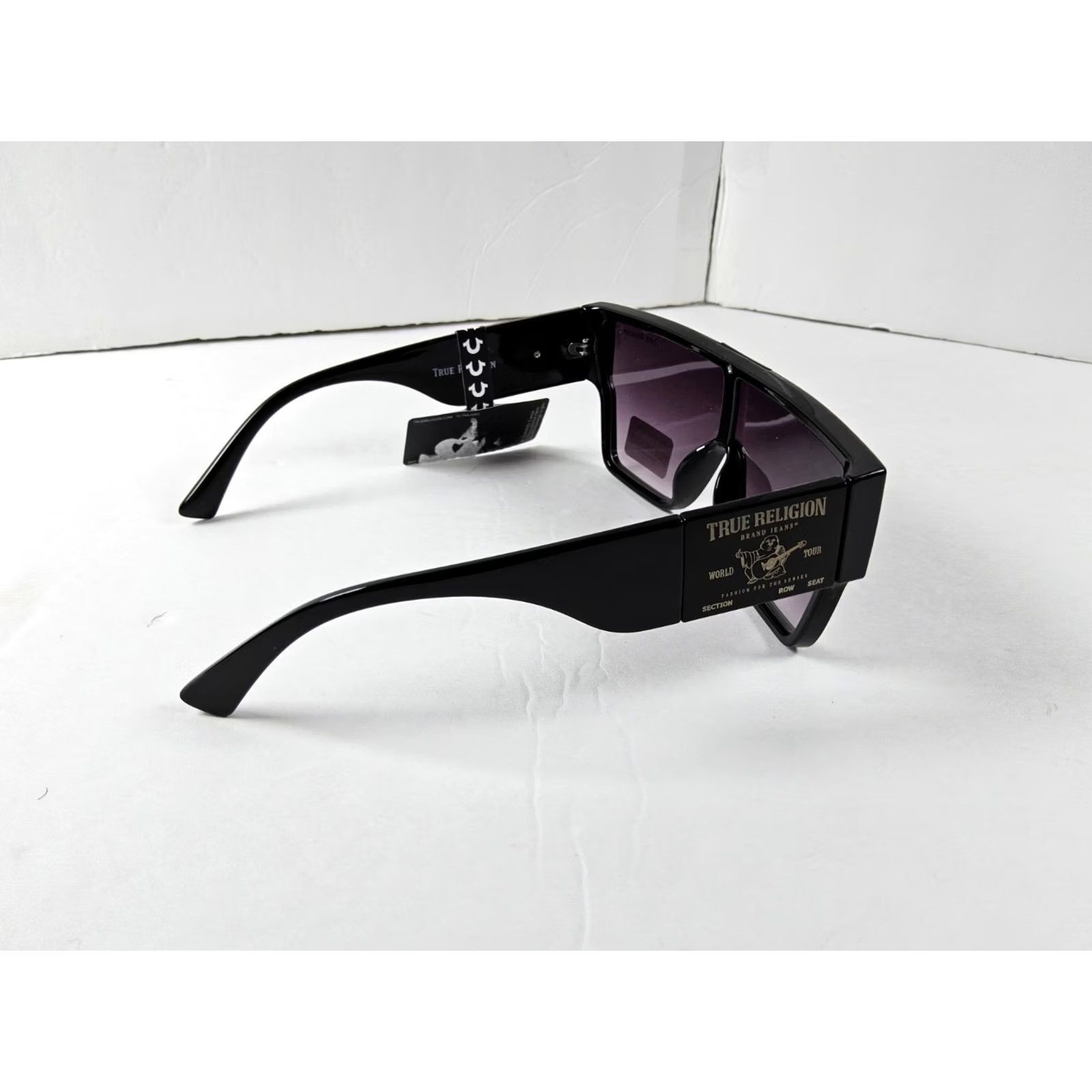 True Religion True Religion Sunglasses Men Squares Black UV Protection Logo Reflective 100% UV Block Built-in Brand China Plastic Frame Size ONE SIZE - 5 Thumbnail