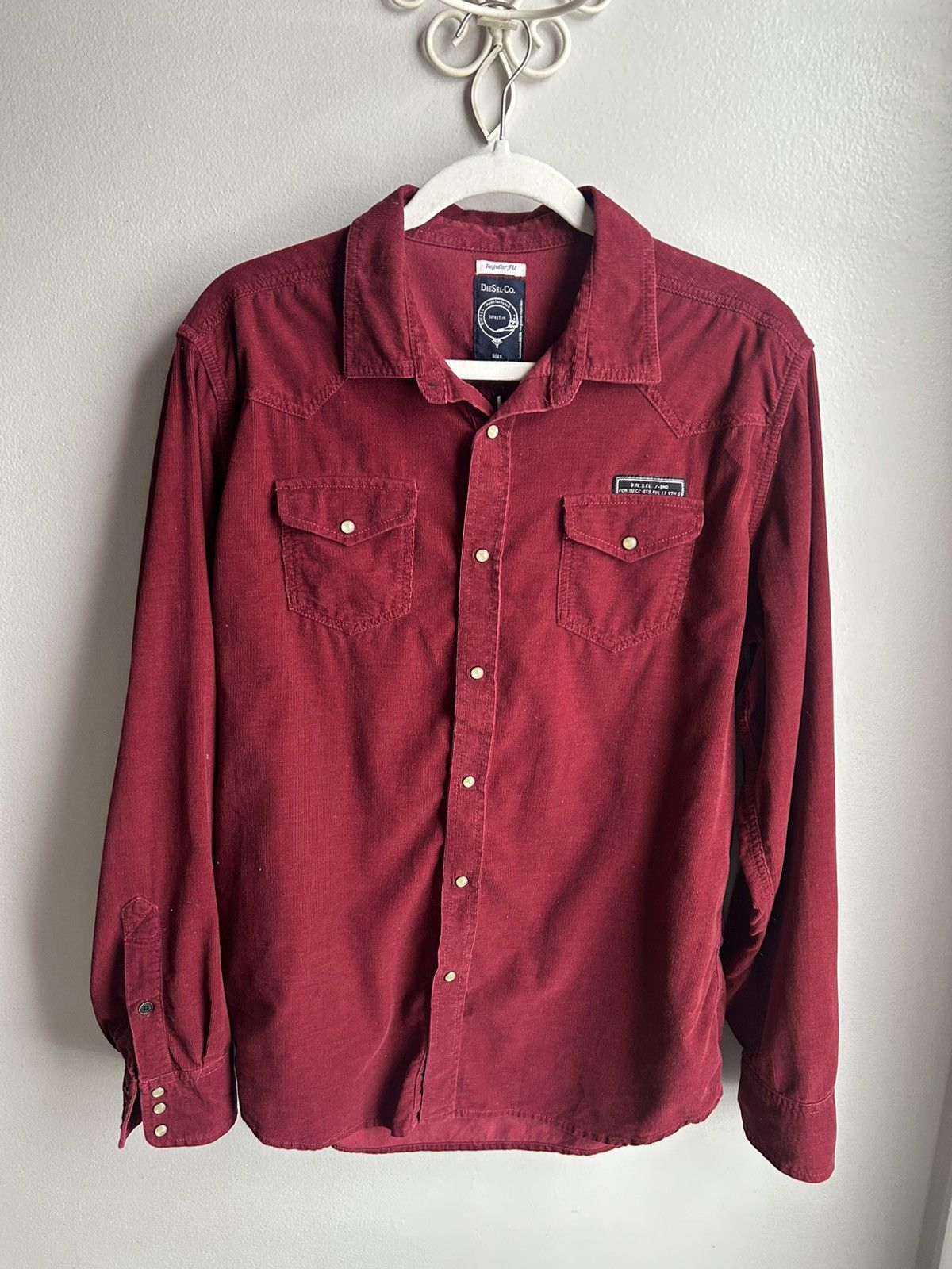 Diesel Diesel Corduroy Button Down Western NWT Size US L / EU 52-54 / 3 - 1 Thumbnail