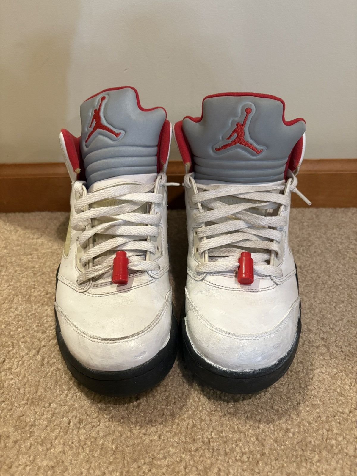 Jordan Brand Size 8.5 - Air Jordan 5 Retro 2013 Fire Red Size US 8.5 / EU 41-42 - 2 Thumbnail