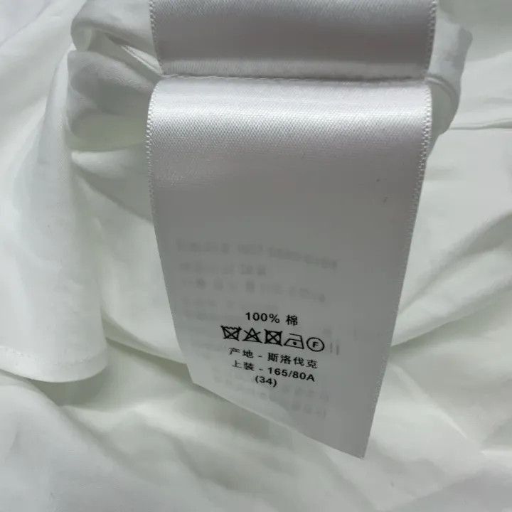 Dior Dior Casual Versatile White Long Sleeve Shirt 0079-2507 Size XS / US 0-2 / IT 36-38 - 4 Thumbnail