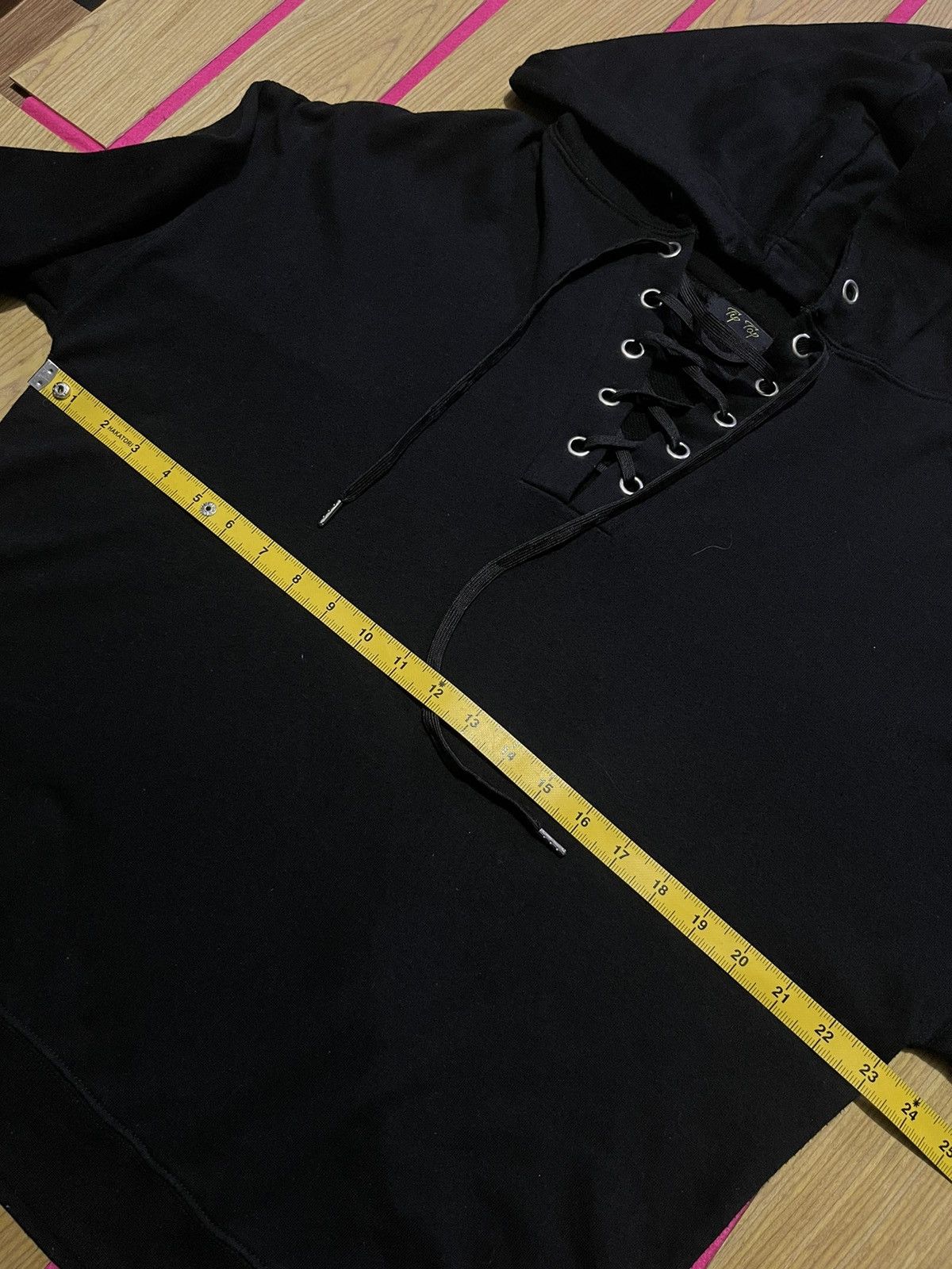 Le Grande Bleu (L.G.B.) Y2K HOODIES with rope motif on the neck Size US L / EU 52-54 / 3 - 9 Thumbnail
