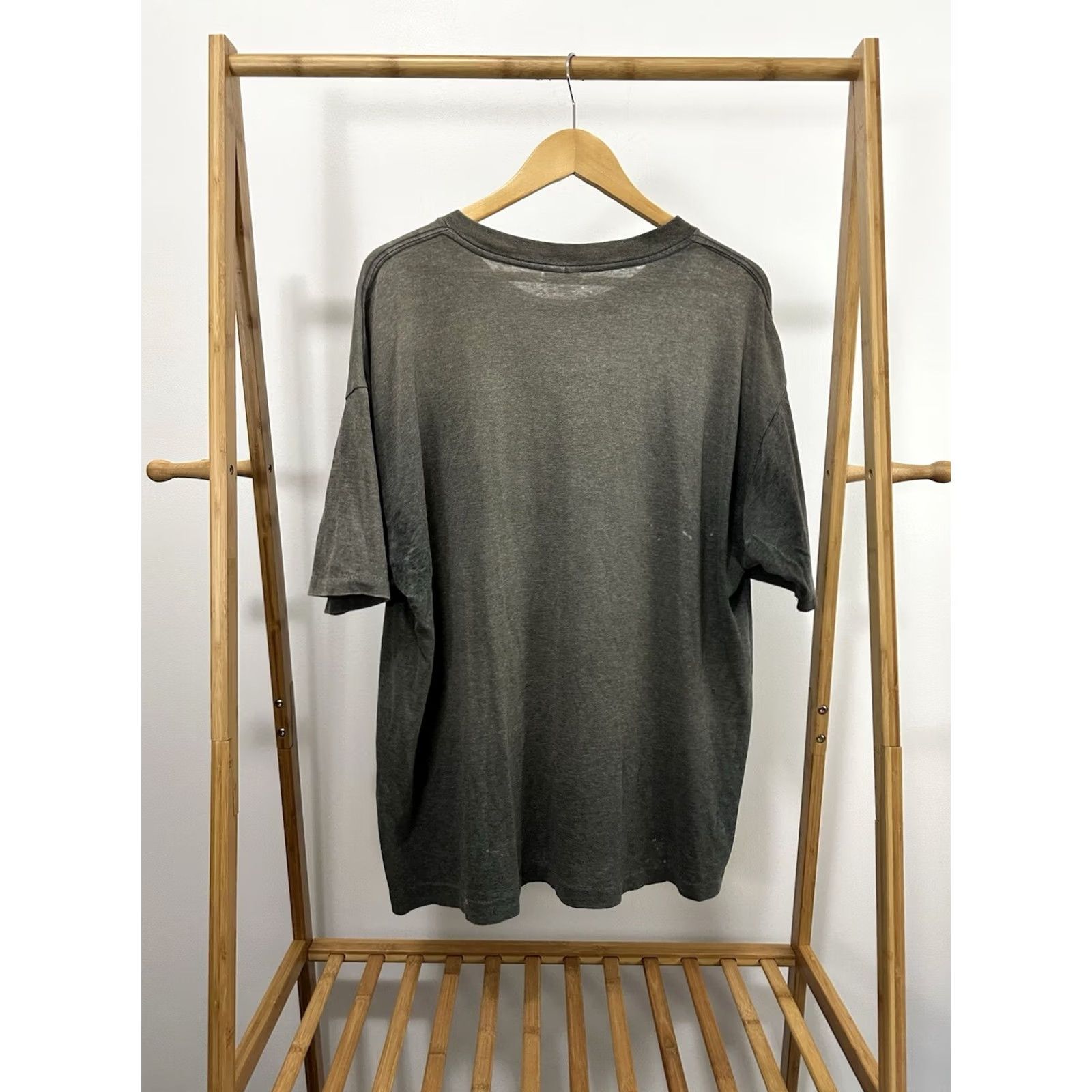 Basic Editions VTG 90s Gradient Sun Faded Blank Single Stitch WIP Work Thin Worn T-Shirt 3XL Size US XXL / EU 58 / 5 - 2 Thumbnail