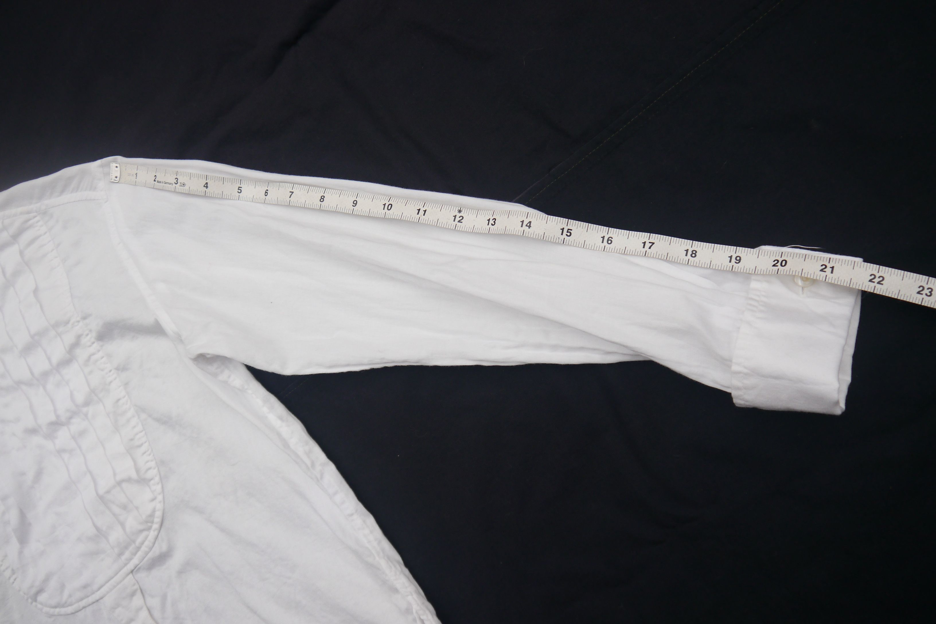 Japanese Brand (S451) Beams Boy White Pleated French Cuff Shirt Japan Size S / US 4 / IT 40 - 15 Thumbnail