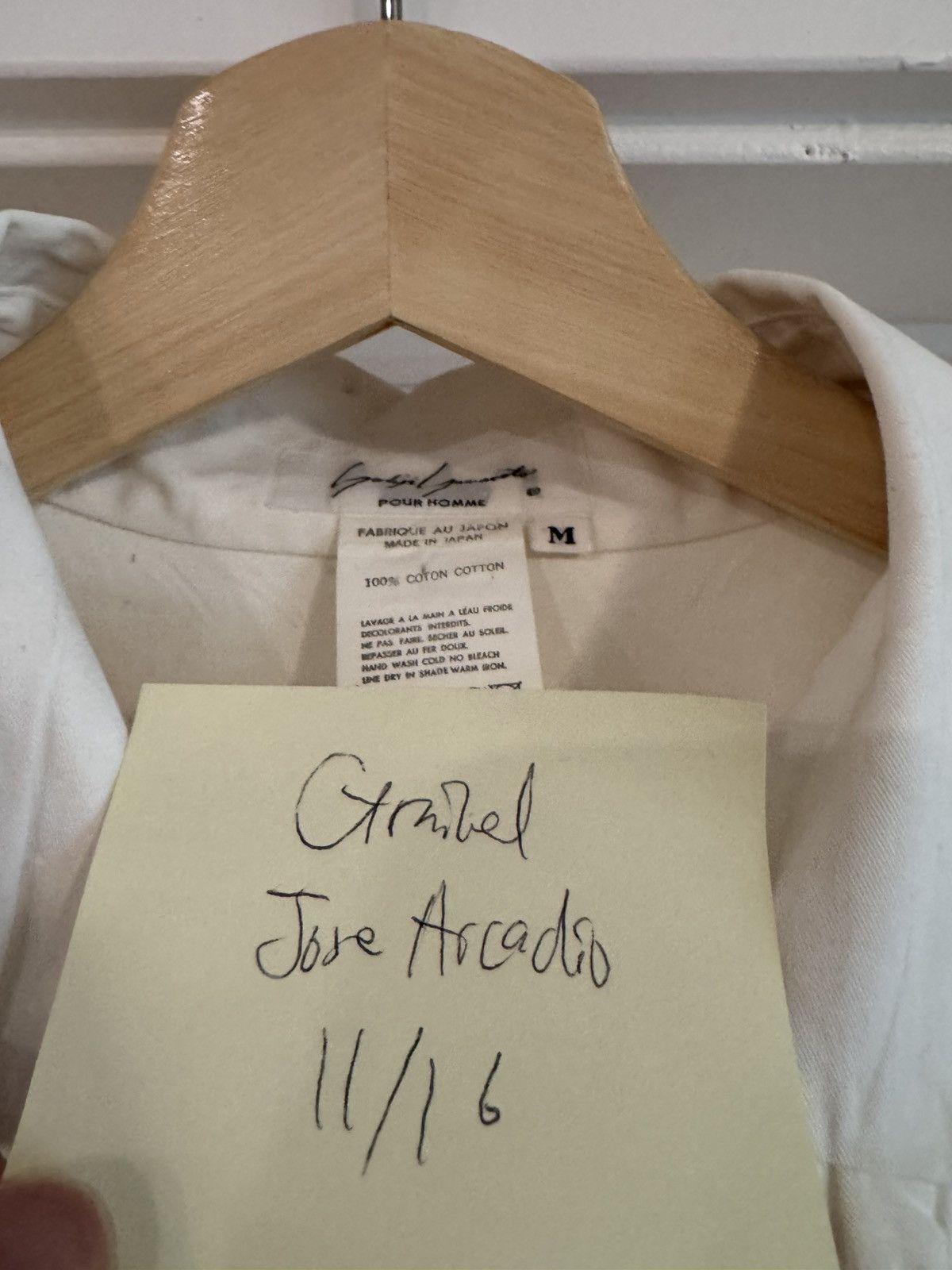 Yohji Yamamoto Wrinkled collar shirt sz.3 Size US L / EU 52-54 / 3 - 5 Thumbnail