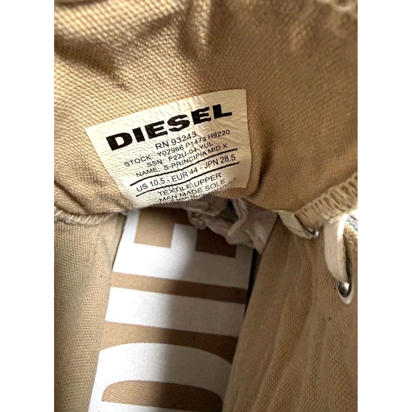 Diesel VINTAGE Diesel Men 10.5US Authentic Denim Mid-Cut Sneakers Casual Stylish Durable 90s 00s Size US 11 / EU 44 - 4 Thumbnail