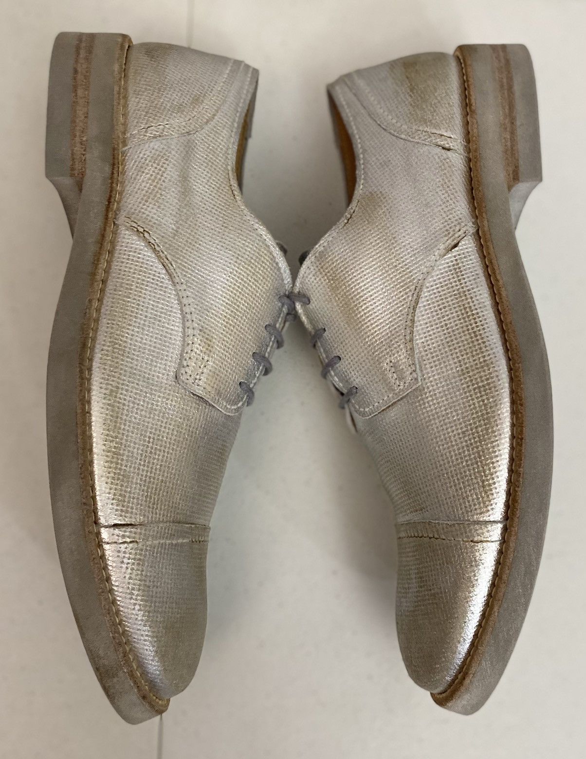Maison Margiela Maison Margiela 22 🇮🇹 Silver treated TinMan Captoe 7 US New Size US 7 / EU 40 - 4 Thumbnail