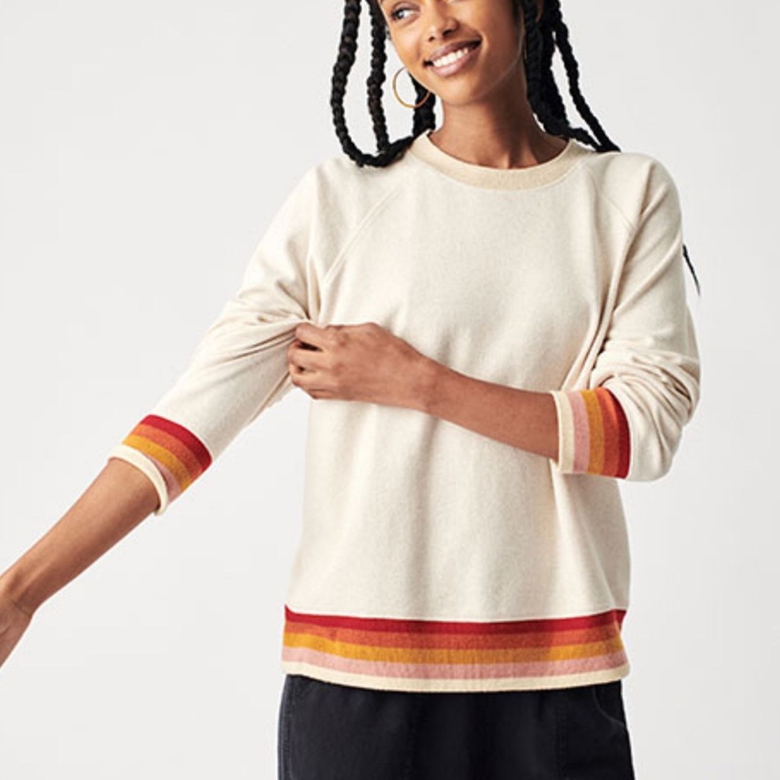 Faherty FAHERTY Legend Sweater Crew Off White NWT in XL Size XL / US 12-14 / IT 48-50 - 1 Thumbnail